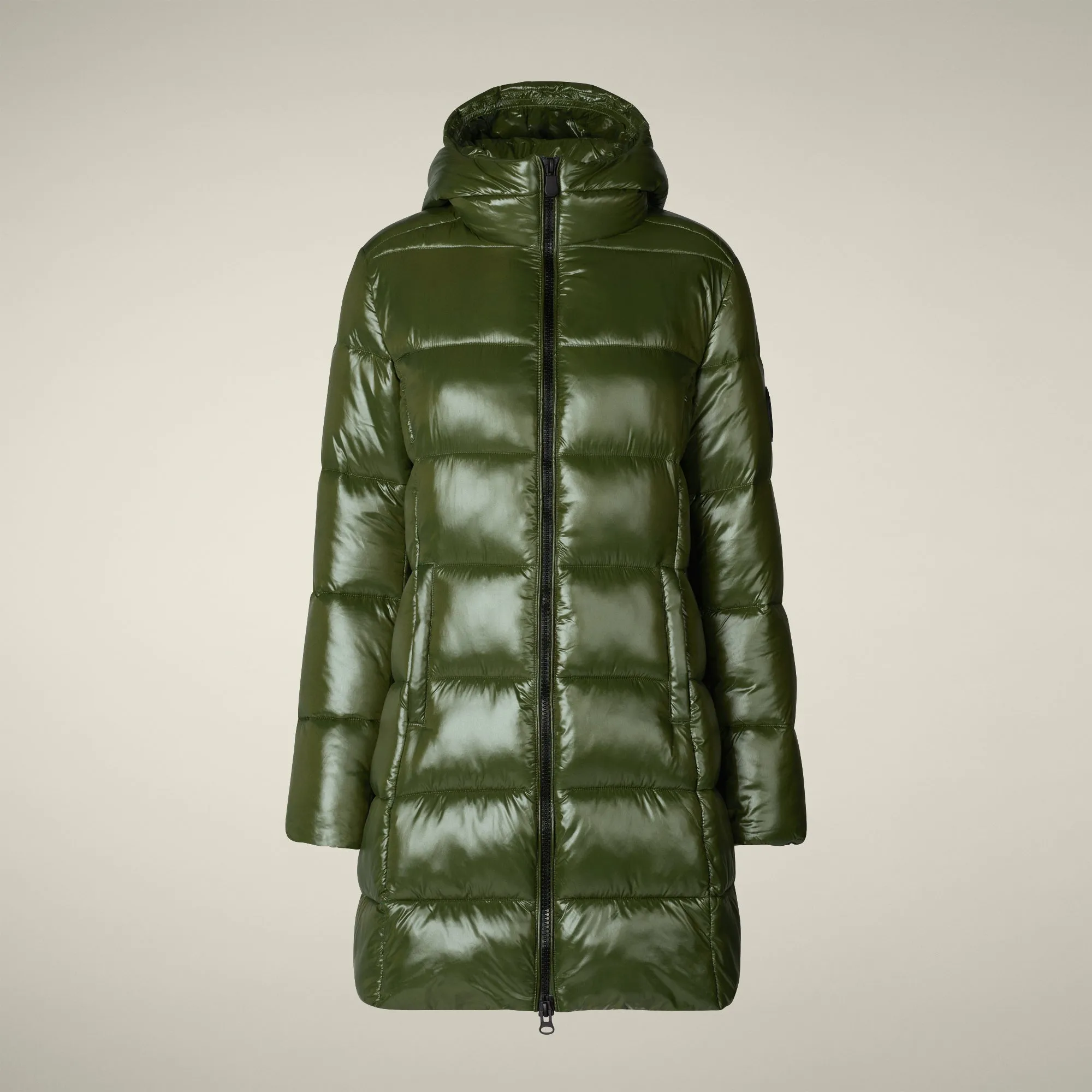 Women's Animal free puffer Coat ines in pine green sold by Save The Duck product image thumbnail 5