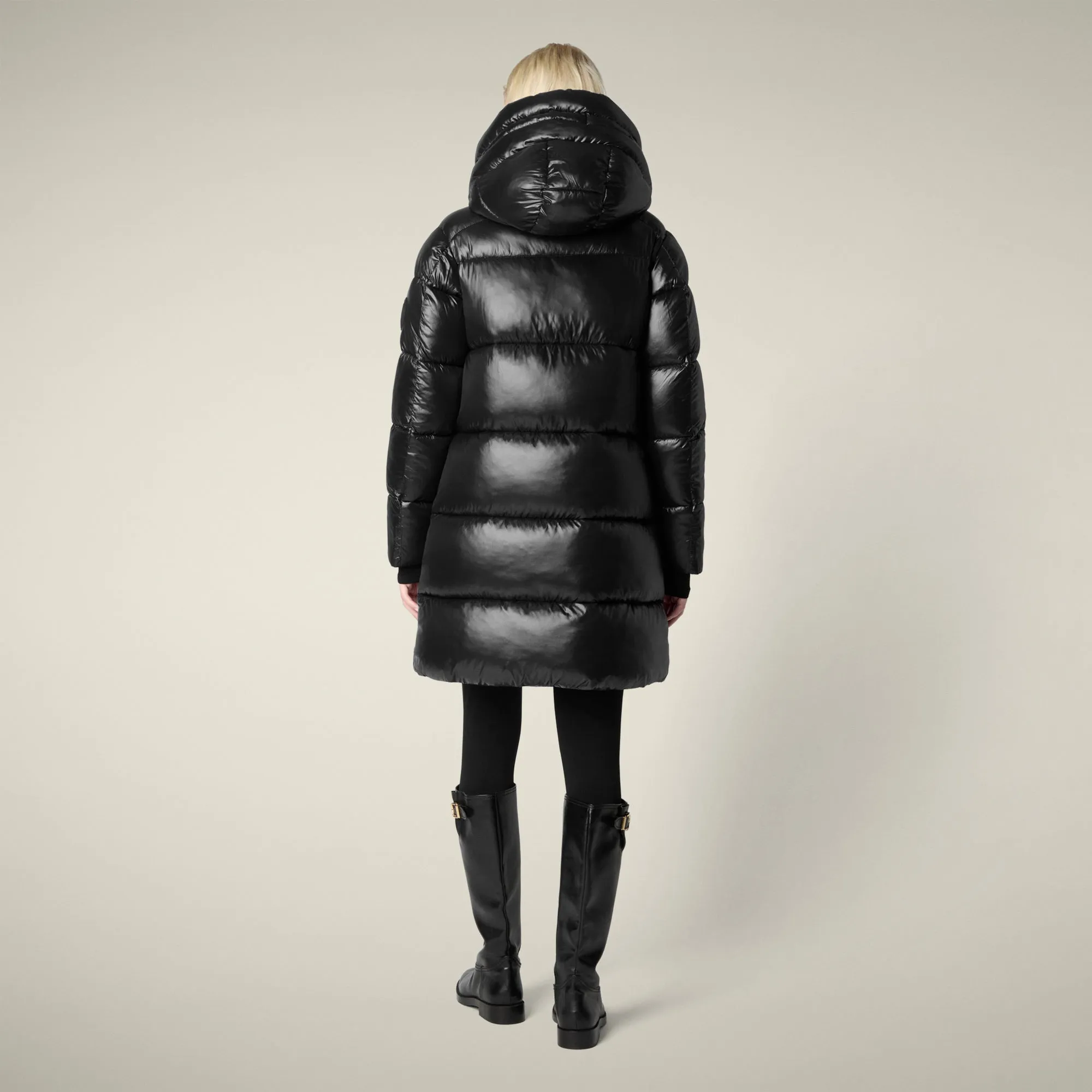 Women's Animal free puffer coat Isabel in black sold by Save The Duck product image thumbnail 3