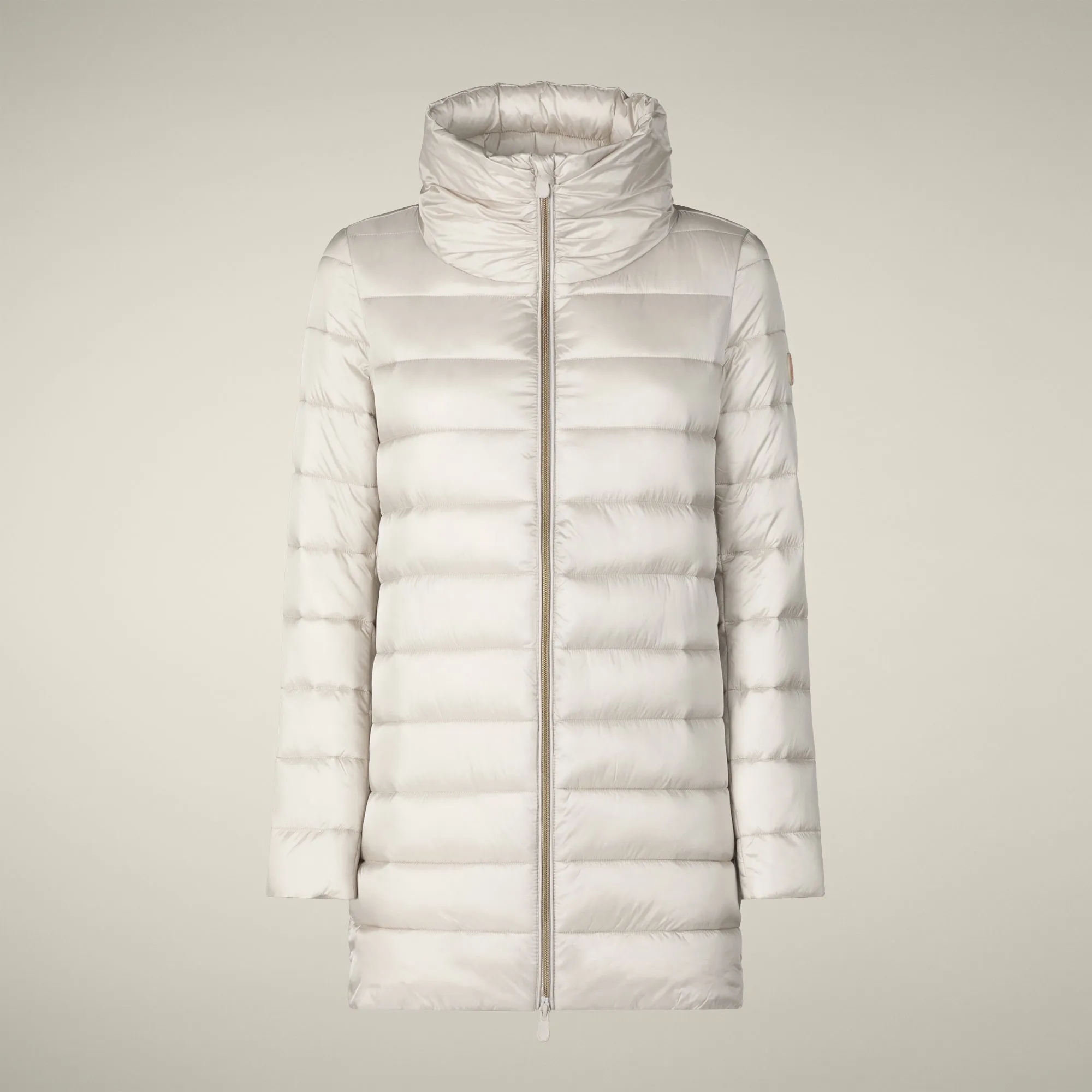 Women's Animal free puffer Jacket Lydia in Rainy Beige sold by Save The Duck product image thumbnail 5