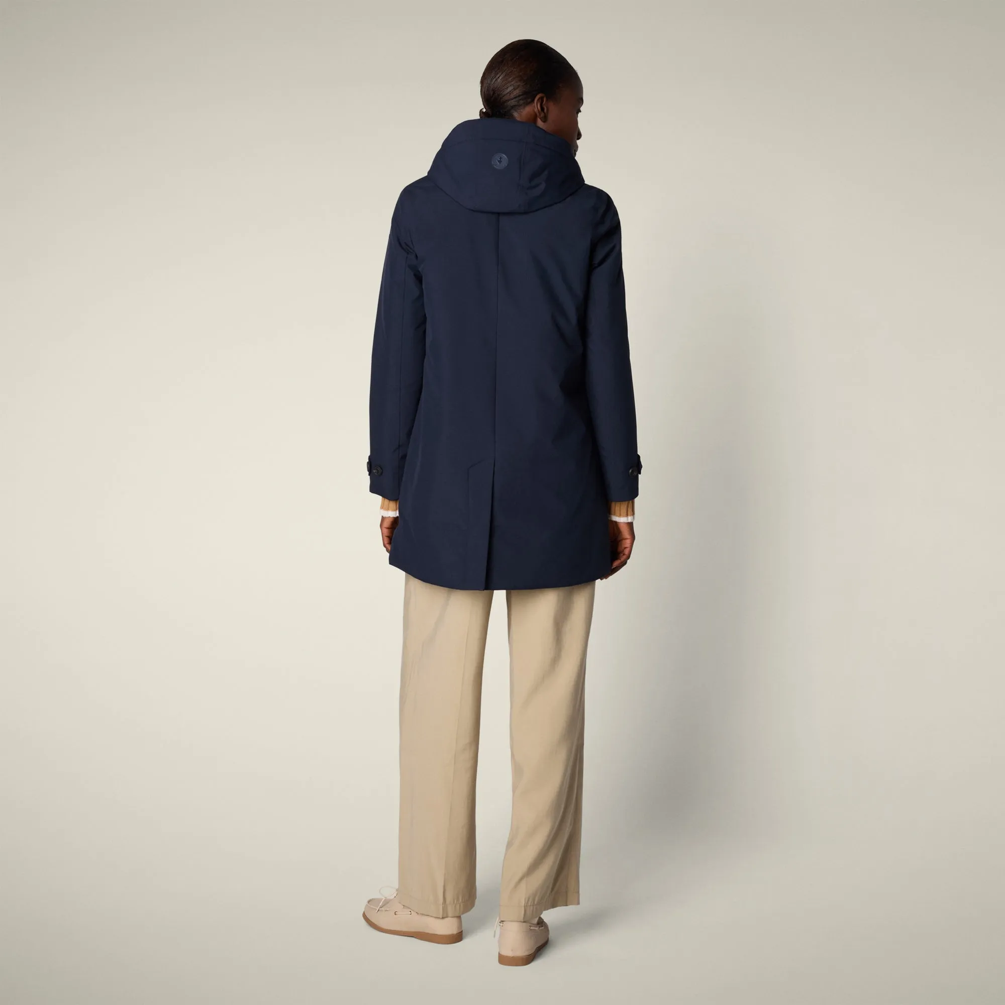 Women's Raincoat Embie in Blue Black sold by Save The Duck product image thumbnail 3
