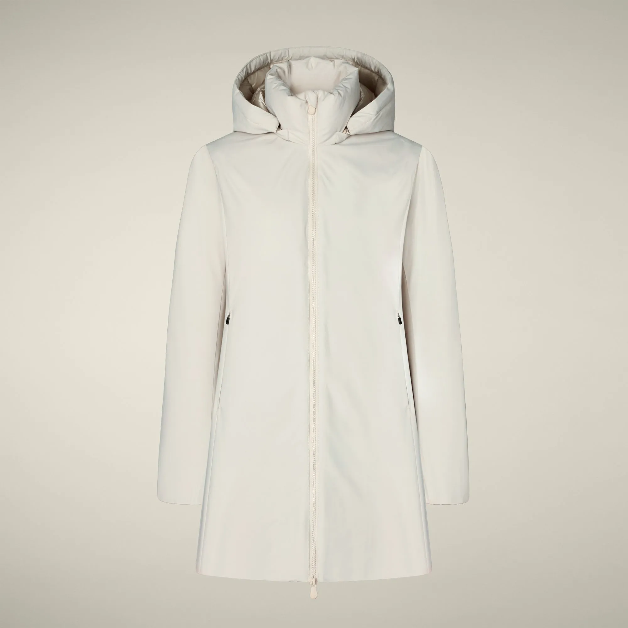 Women's Parka Rachel in Rainy Beige sold by Save The Duck product image thumbnail 5
