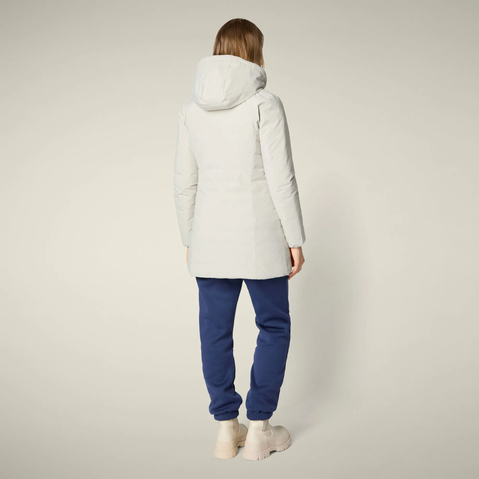 Women's Parka Rachel in Rainy Beige sold by Save The Duck product image thumbnail 3