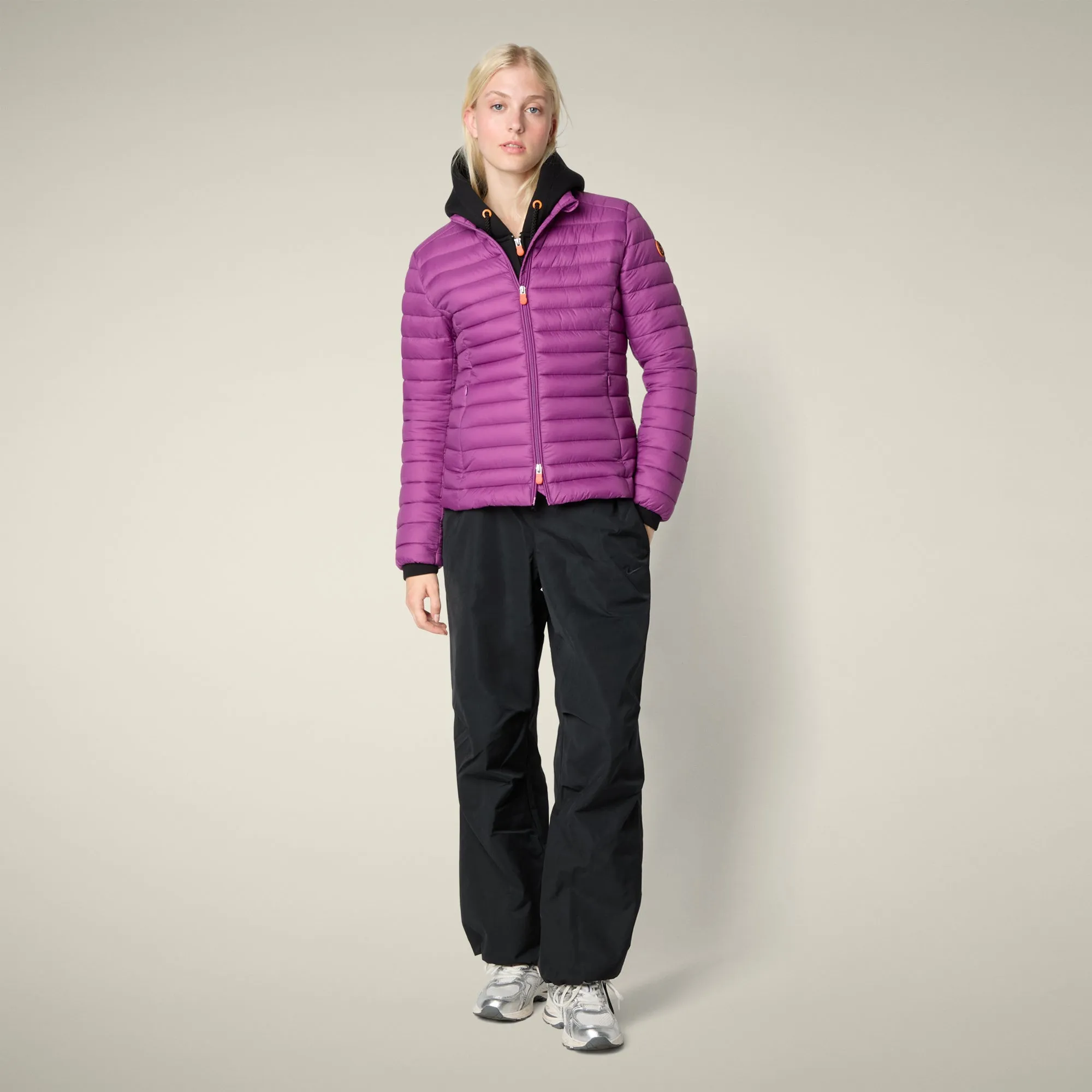 Women's Animal free puffer Jacket Carly in Cyclamen Violet sold by Save The Duck product image thumbnail 2