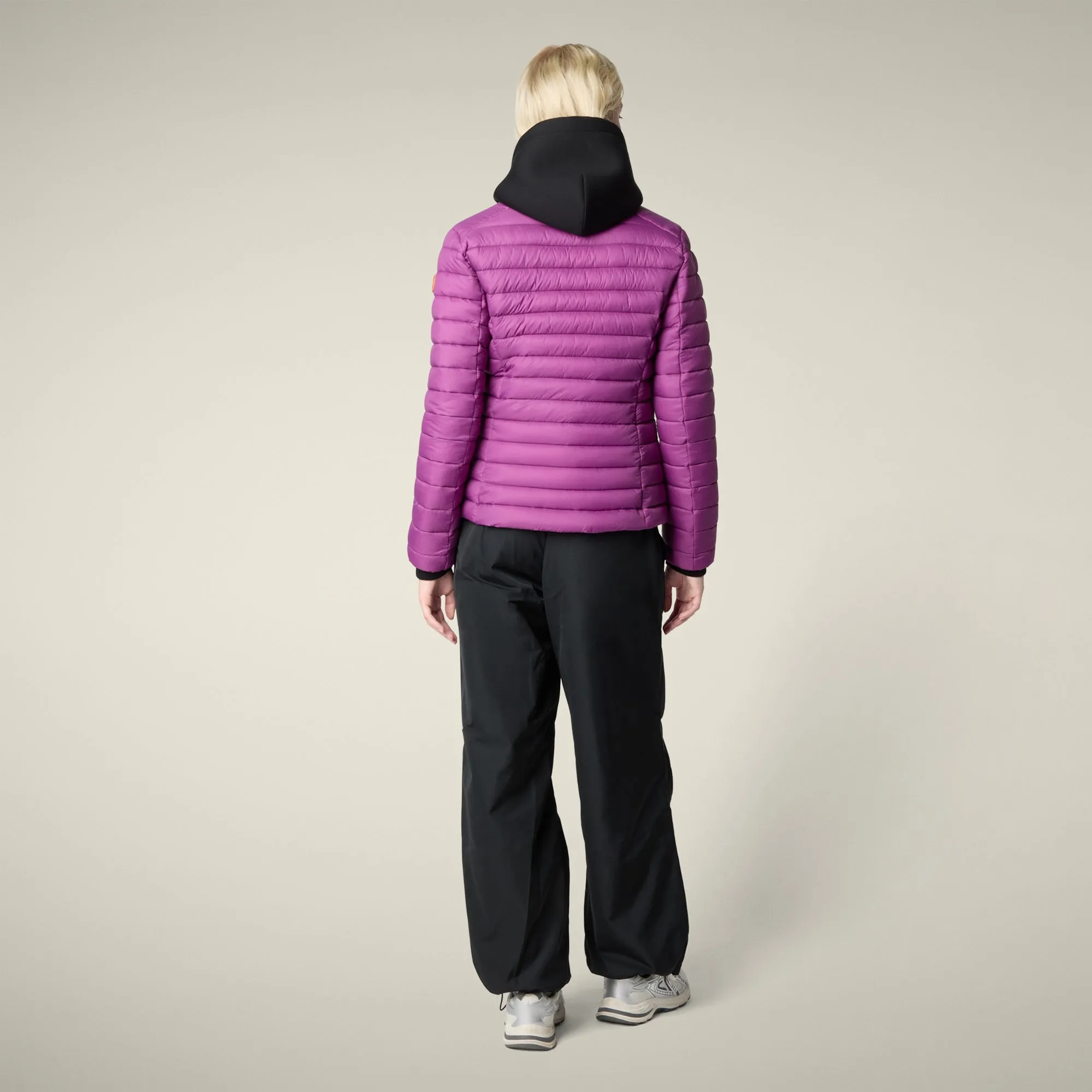 Women's Animal free puffer Jacket Carly in Cyclamen Violet sold by Save The Duck product image thumbnail 3