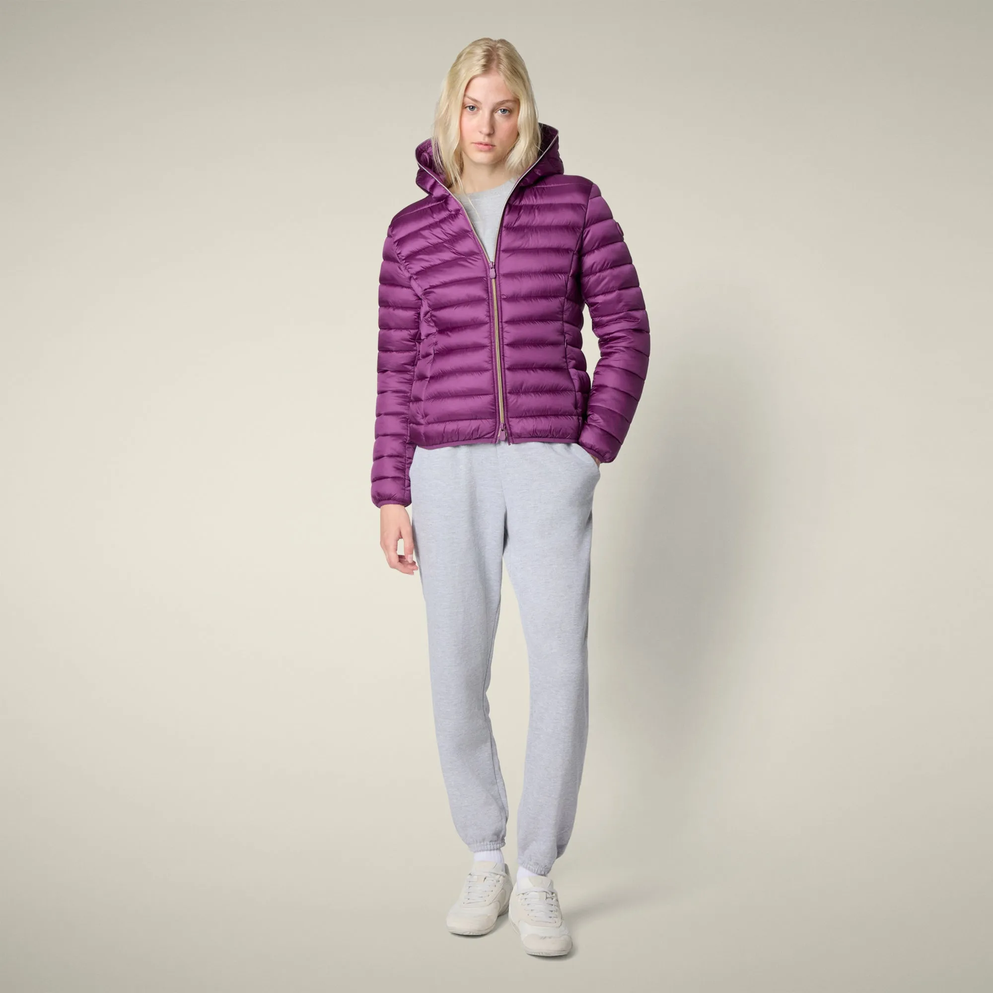 Women's Animal free puffer Jacket Alexis in Cyclamen Violet sold by Save The Duck product image thumbnail 2