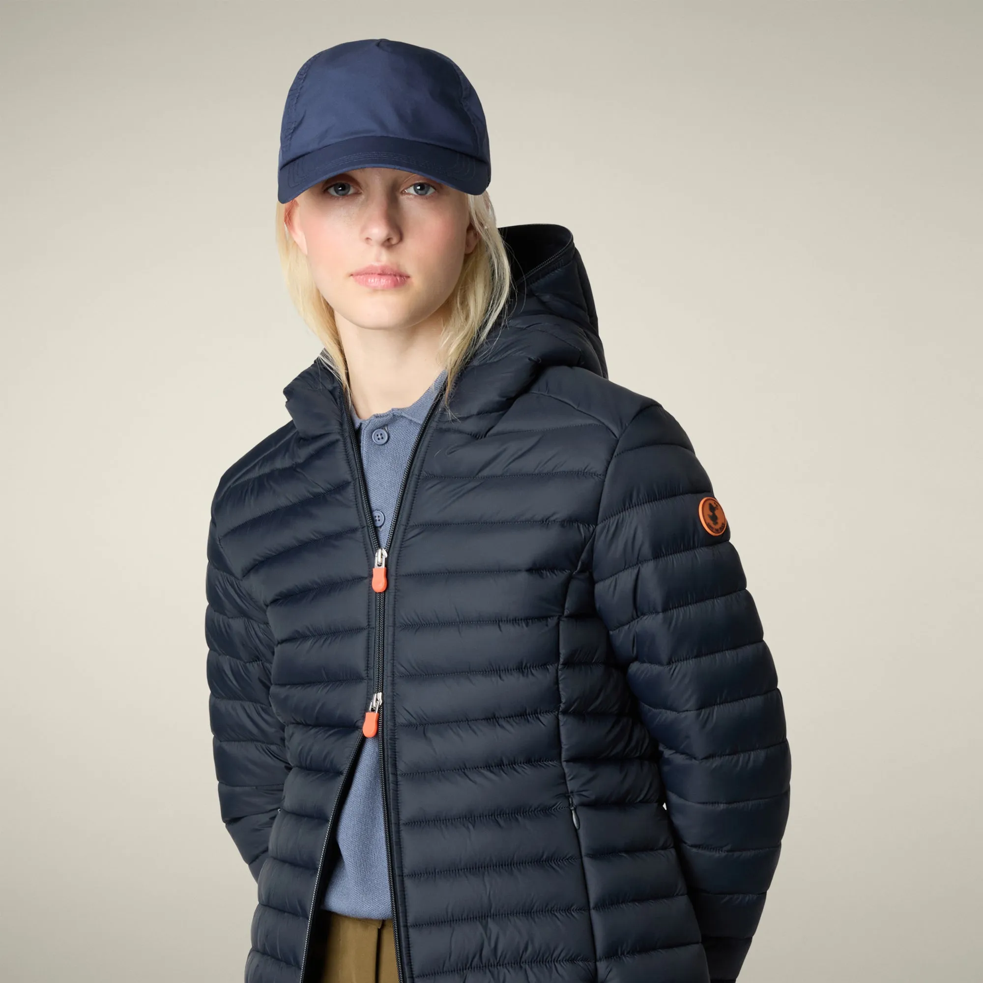 Women's Animal free puffer Jacket Daisy in Blue Black sold by Save The Duck product image thumbnail 4