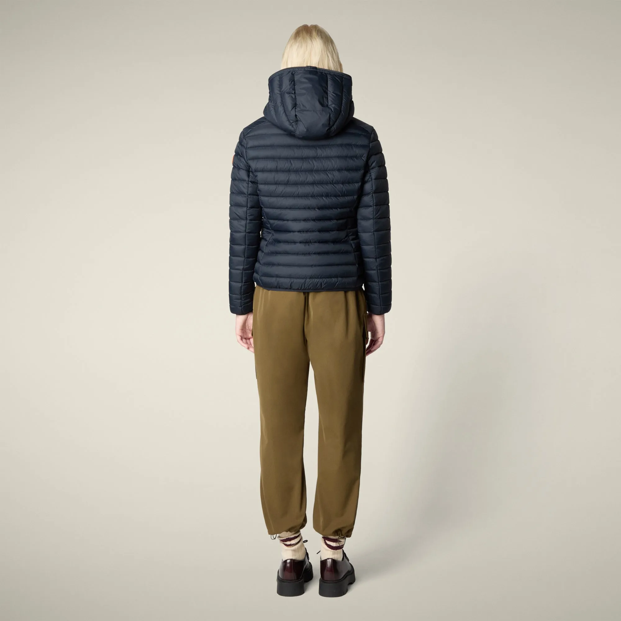 Women's Animal free puffer Jacket Daisy in Blue Black sold by Save The Duck product image thumbnail 3