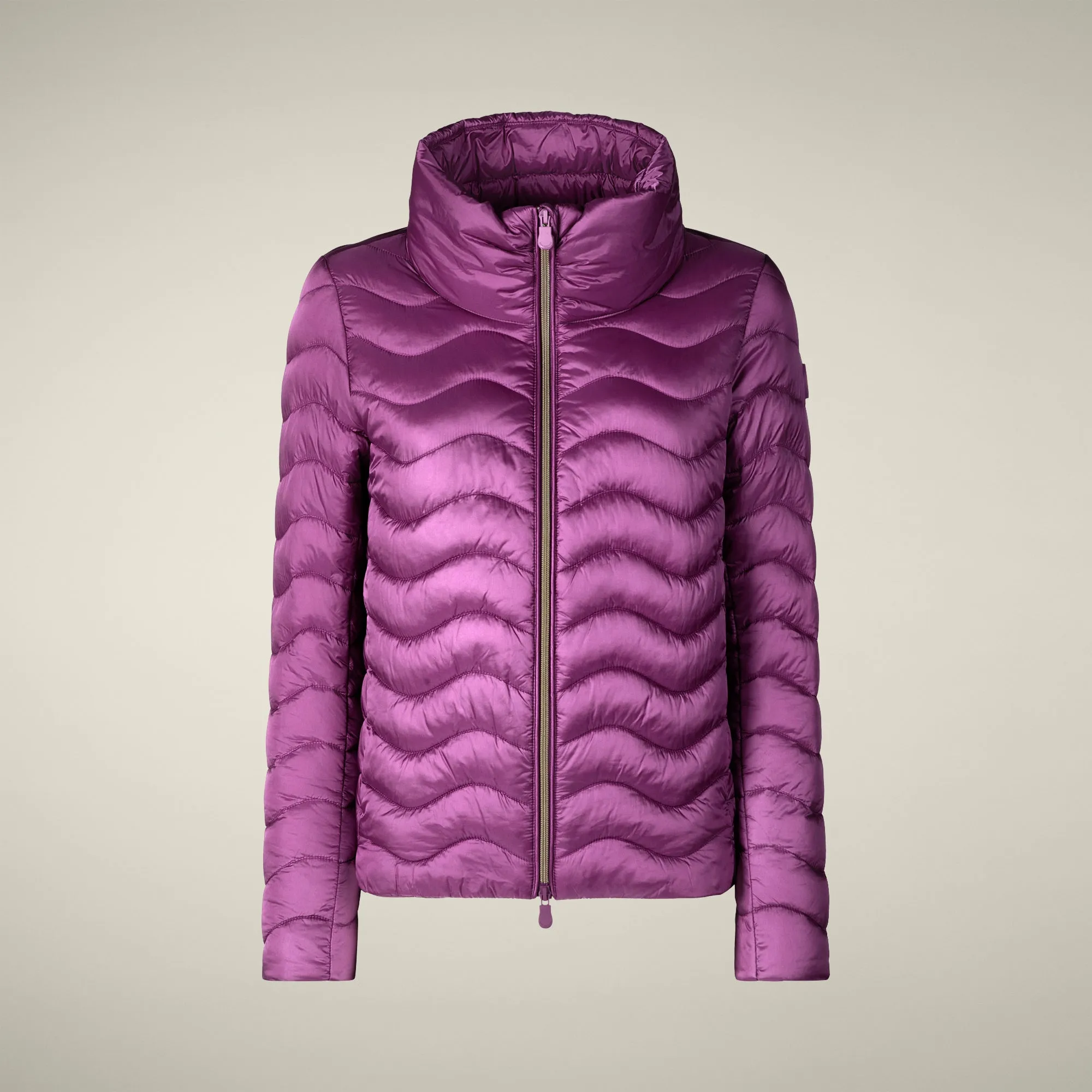 Women's Animal free puffer Jacket Peridot in Cyclamen Violet sold by Save The Duck product image thumbnail 5