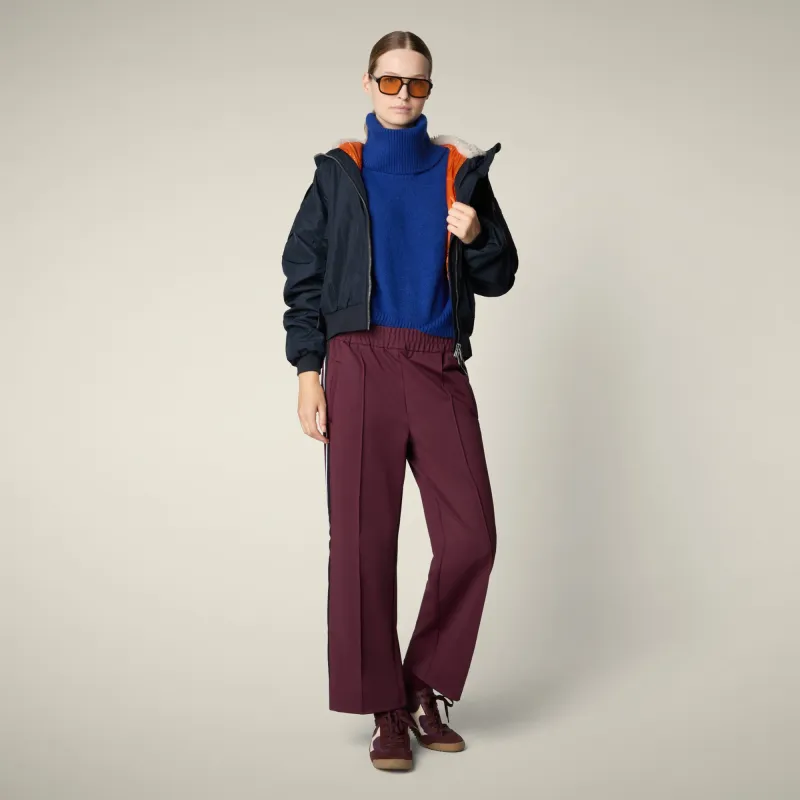 Women's bomber jacket Gaga in blue black made by Save The Duck