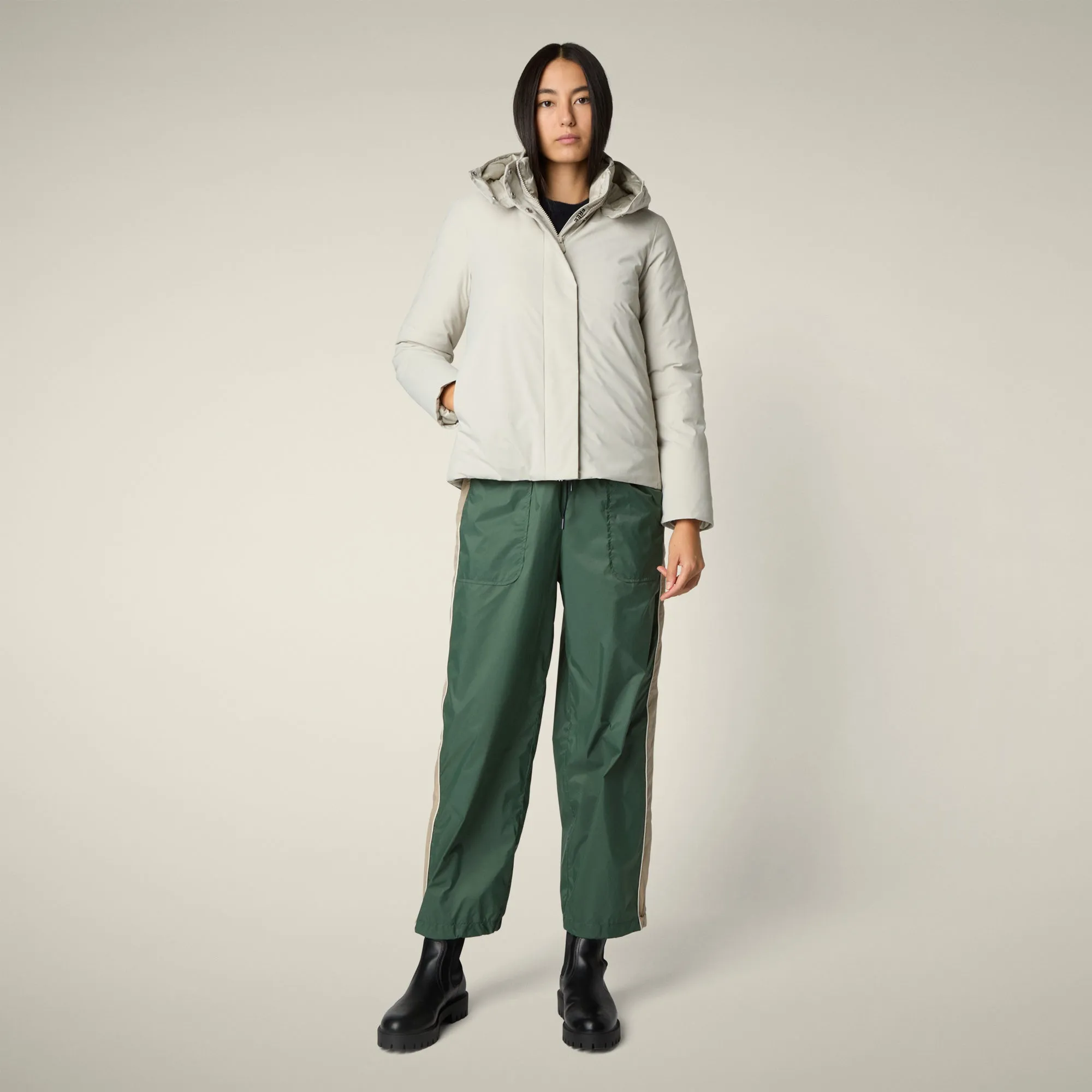 Women's Jacket Elaine in Rainy Beige sold by Save The Duck product image thumbnail 2