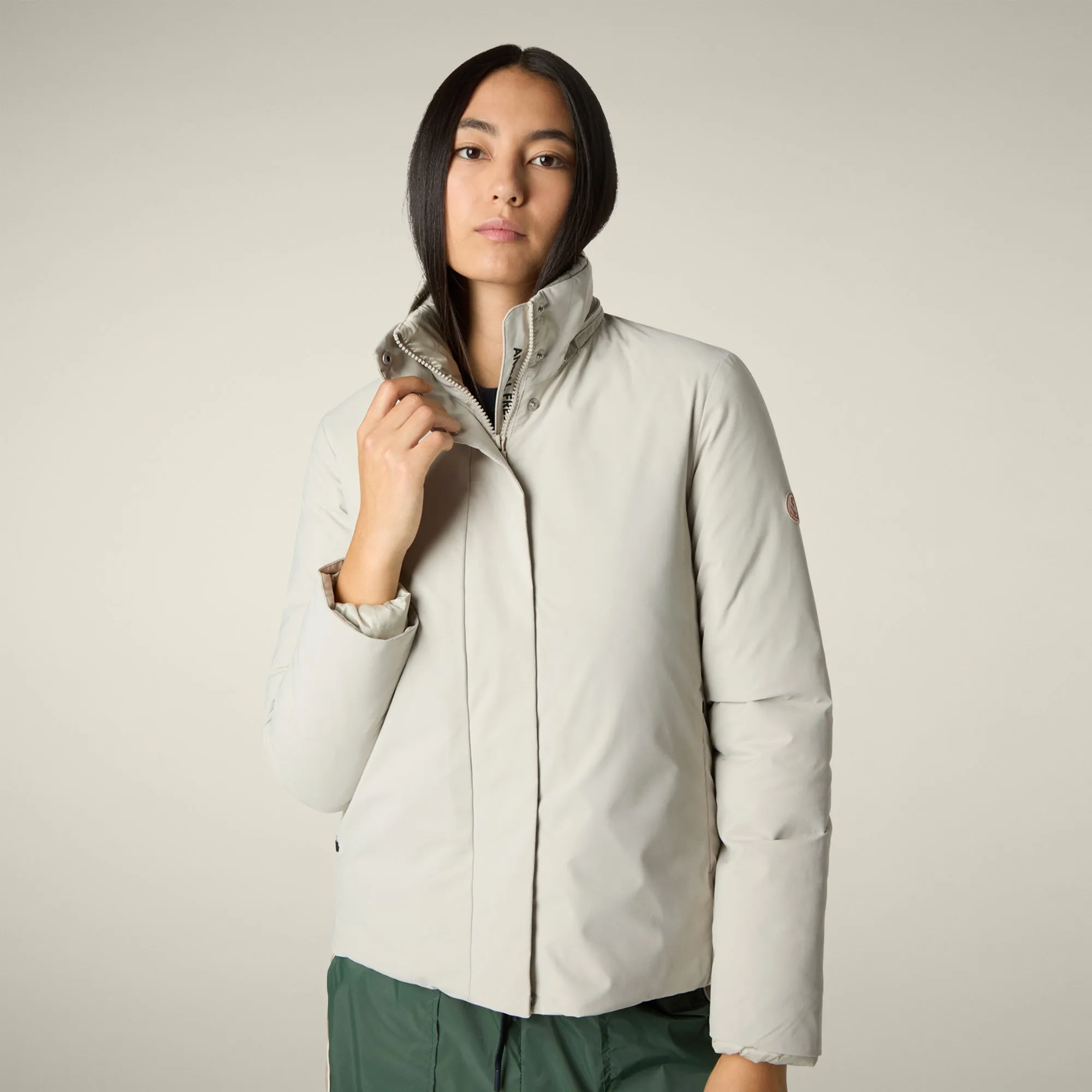 Women's Jacket Elaine in Rainy Beige sold by Save The Duck product image thumbnail 4
