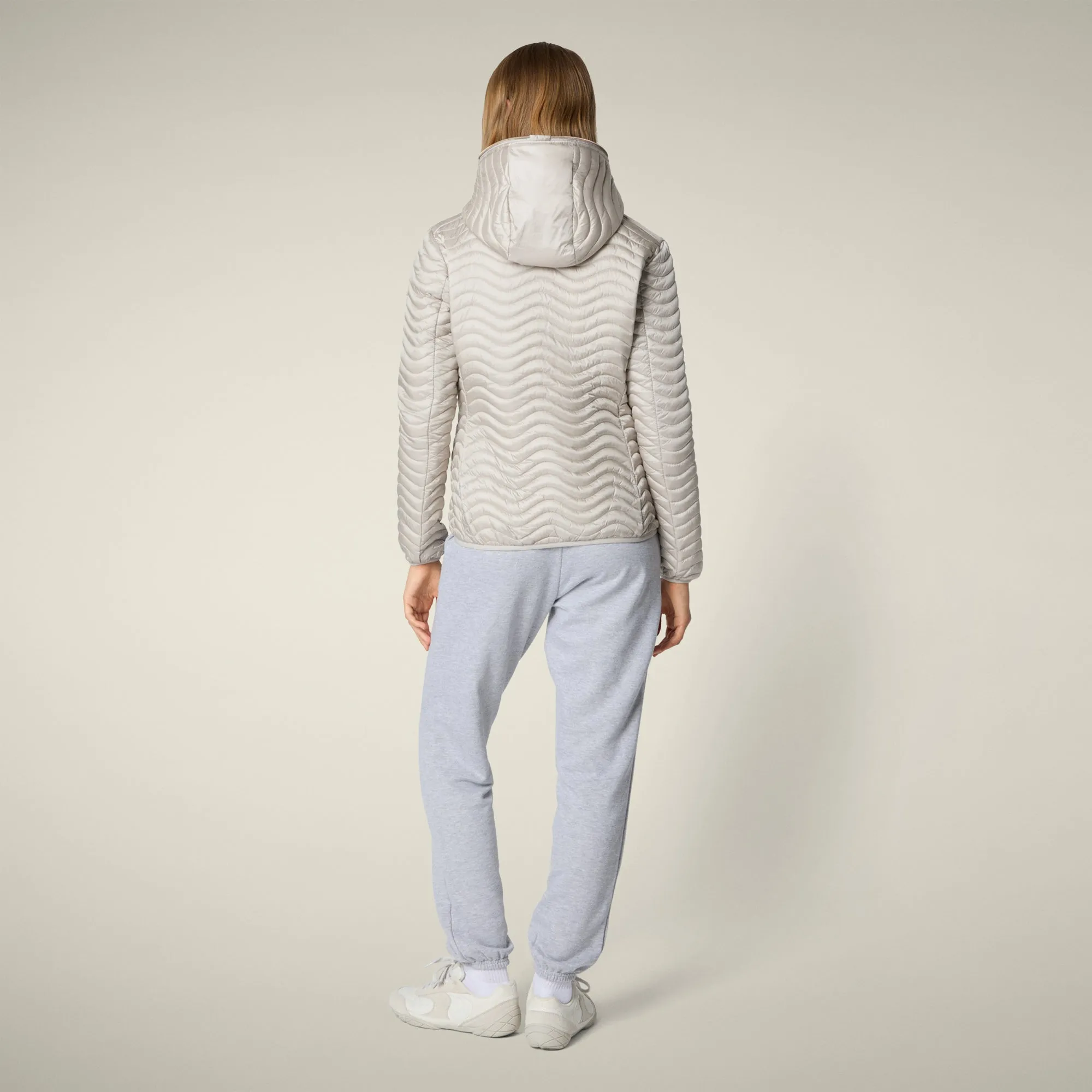 Women's Animal free puffer jacket Melody in beige sold by Save The Duck product image thumbnail 3