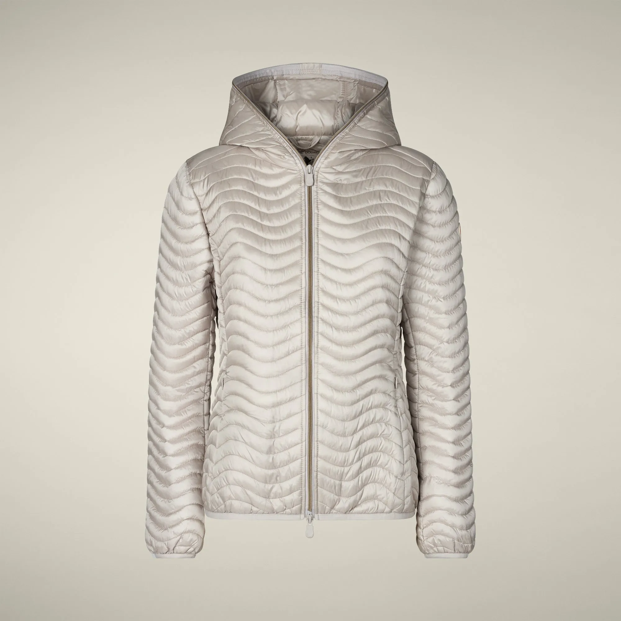 Women's Animal free puffer jacket Melody in beige sold by Save The Duck product image thumbnail 5