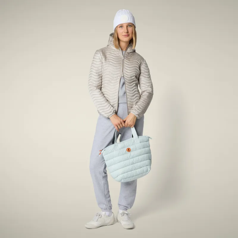 Women's Animal free puffer jacket Melody in  beige sold by Save The Duck