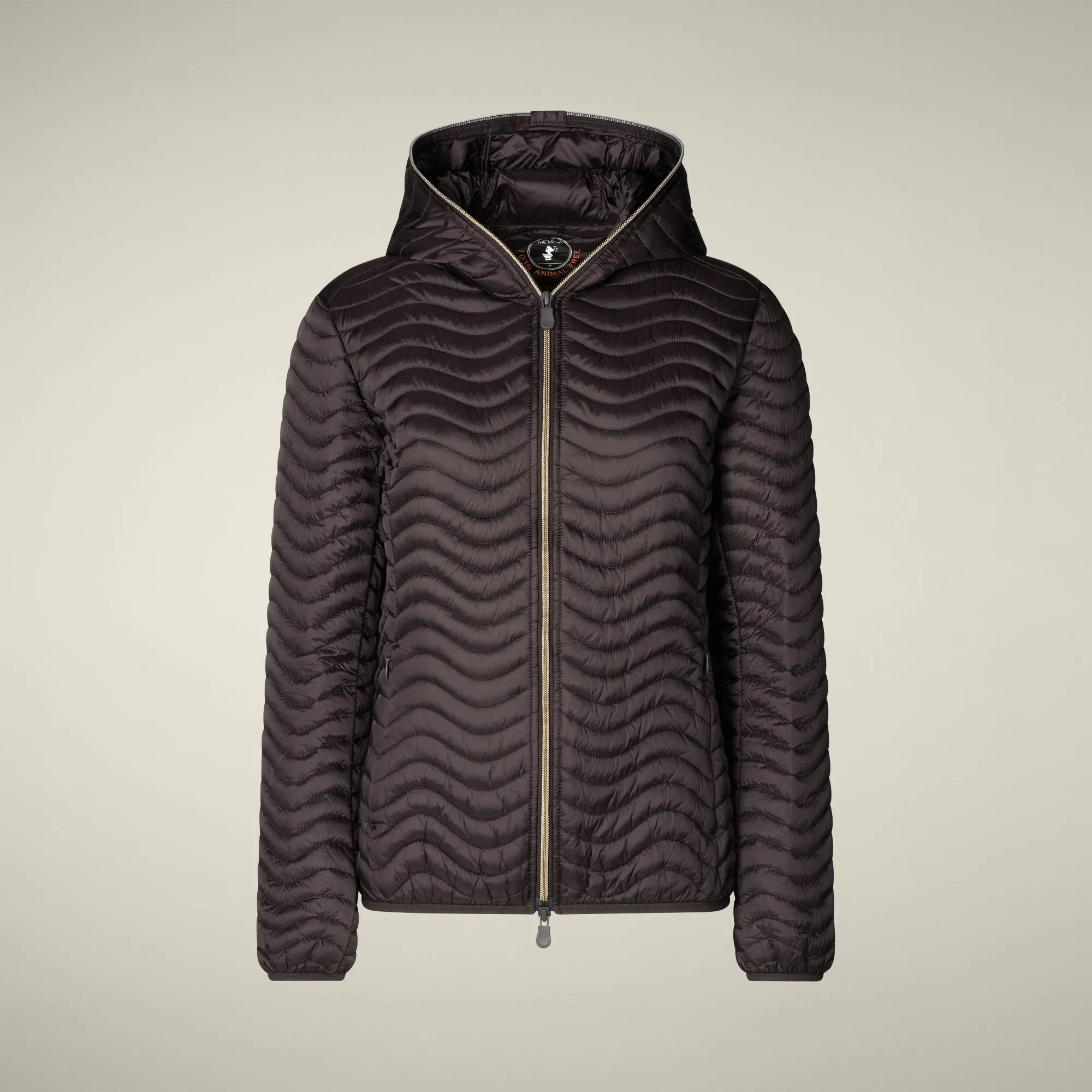 Women's Animal free puffer jacket Melody in brown black sold by Save The Duck product image thumbnail 5