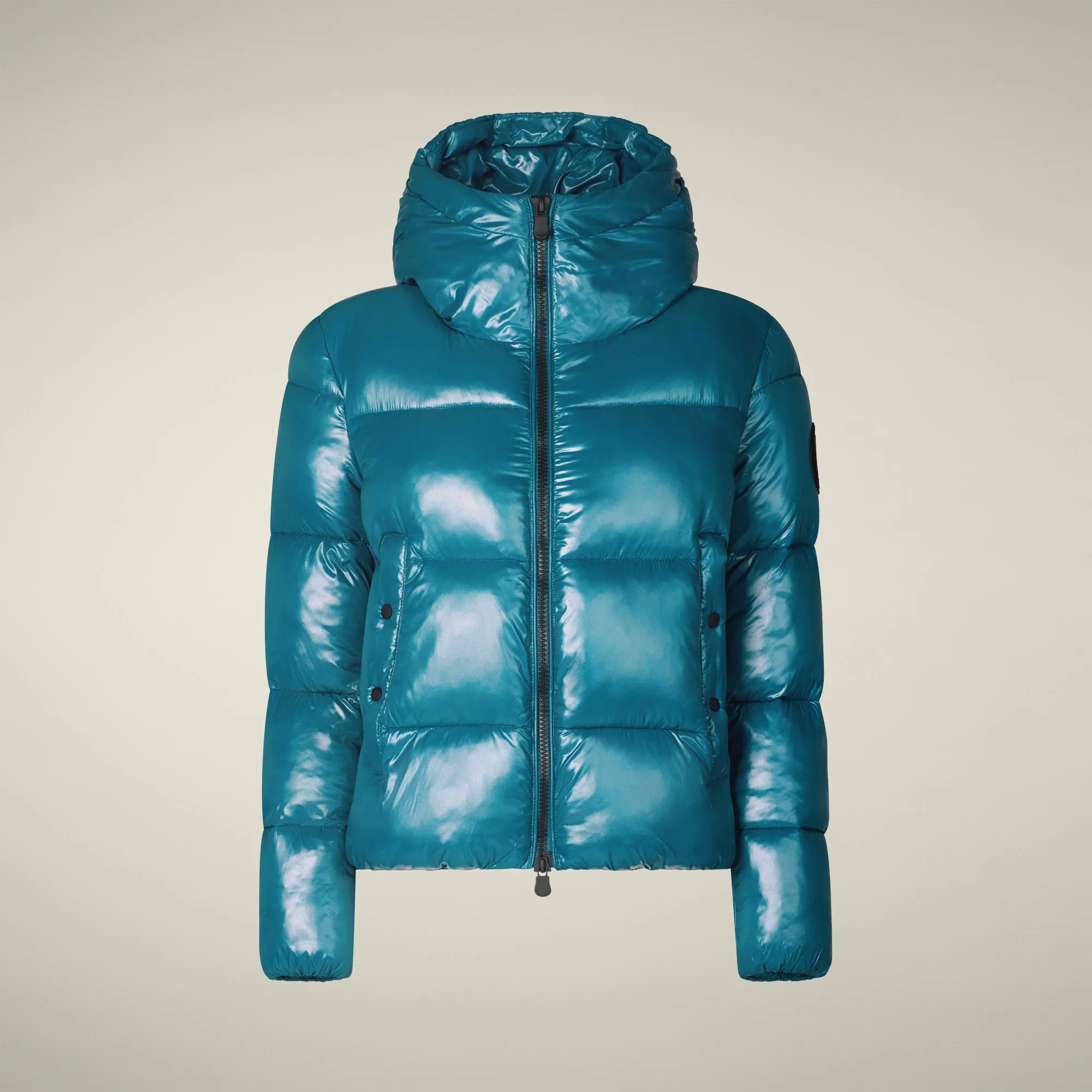 Women's Animal free puffer Jacket Biddy in Horizon Blue sold by Save The Duck product image thumbnail 5