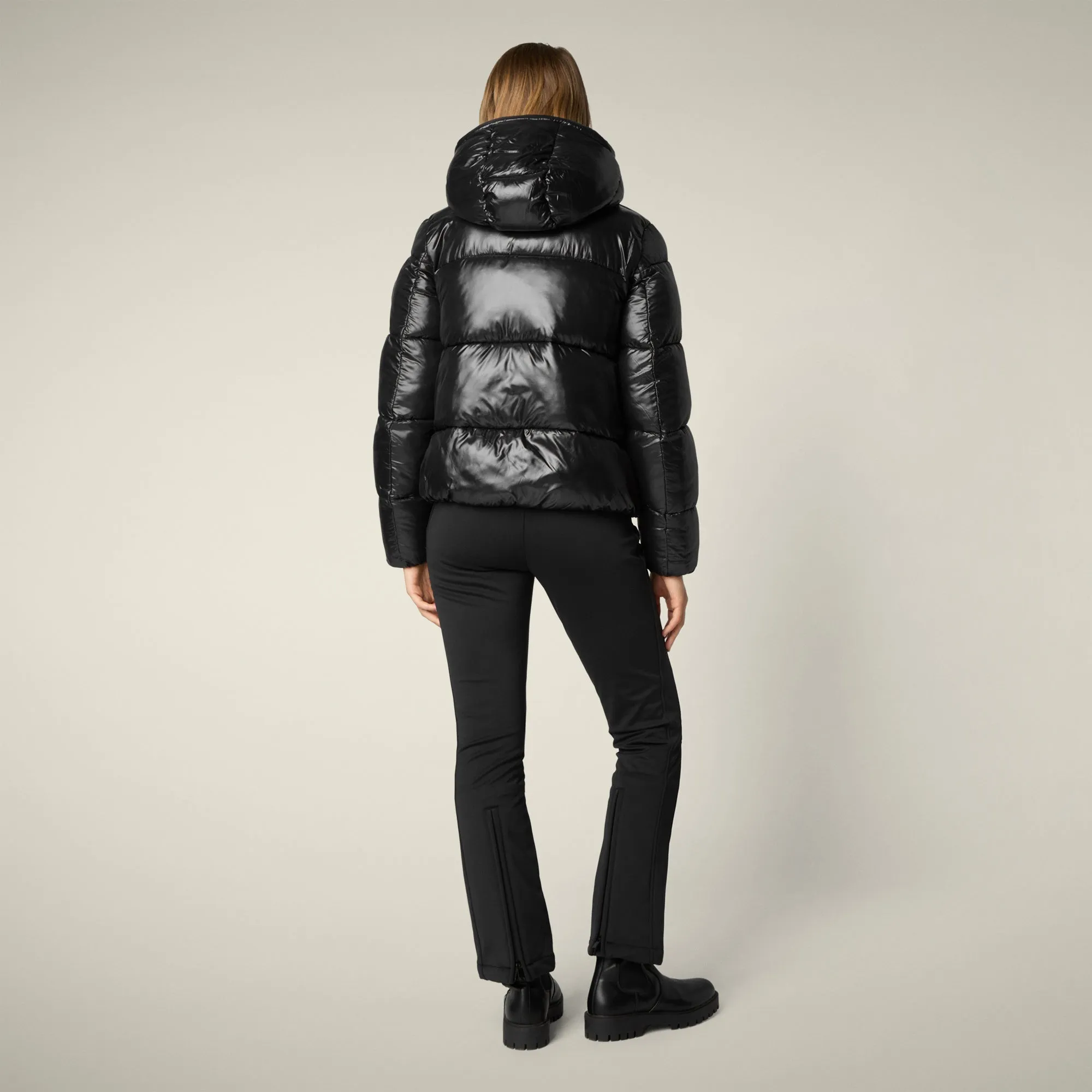 Women's Animal free puffer Jacket Biddy in Black sold by Save The Duck product image thumbnail 3