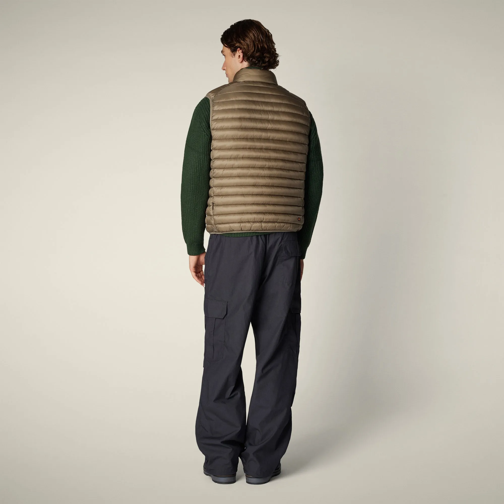 Men's Puffer Vest Danny in elephant grey sold by Save The Duck product image thumbnail 3