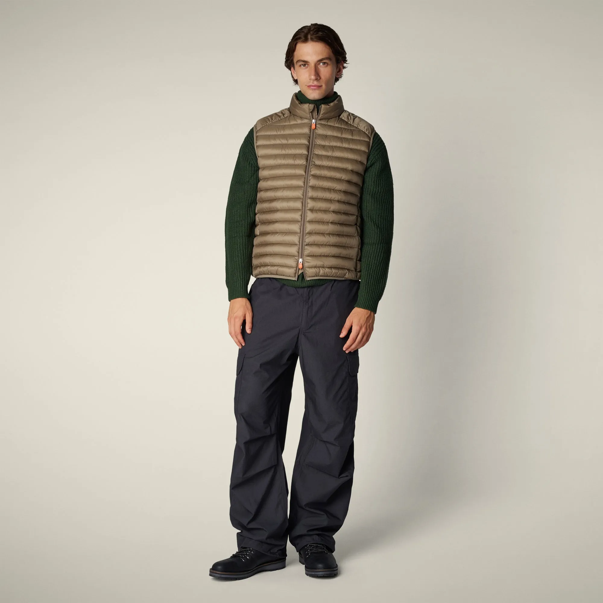 Men's Puffer Vest Danny in elephant grey sold by Save The Duck product image thumbnail 2