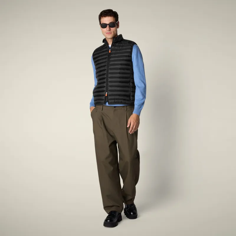 Men's Puffer Vest Danny in black sold by Save The Duck