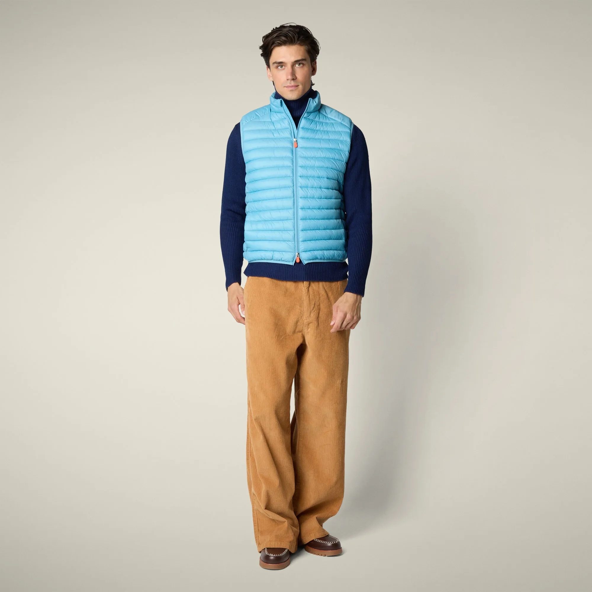 Men's Puffer Vest Adam in Bay Blue sold by Save The Duck product image thumbnail 2