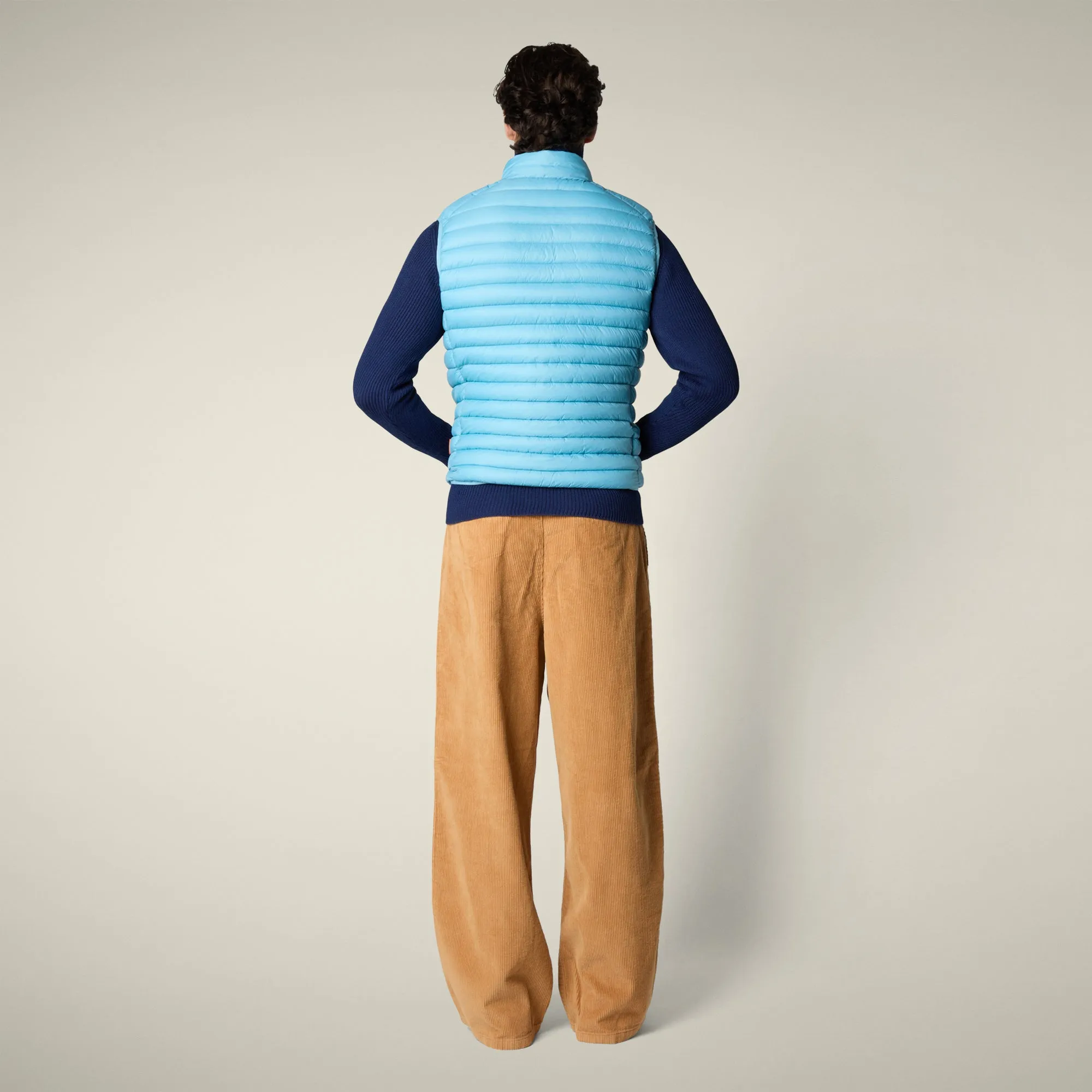 Men's Puffer Vest Adam in Bay Blue sold by Save The Duck product image thumbnail 3