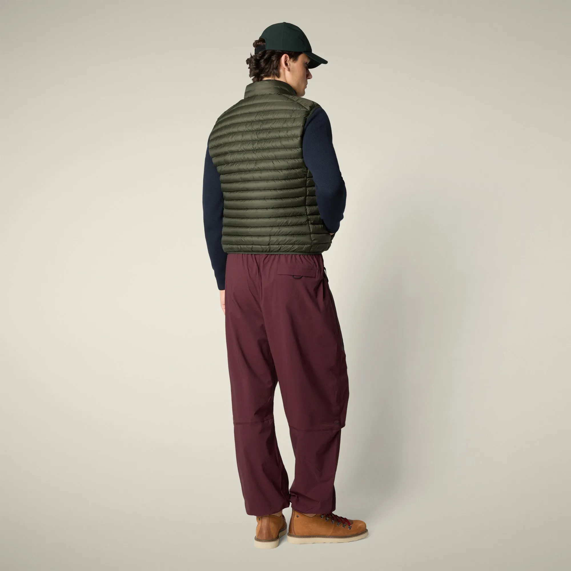 Men's Puffer Vest Adam in Land Green sold by Save The Duck product image thumbnail 3