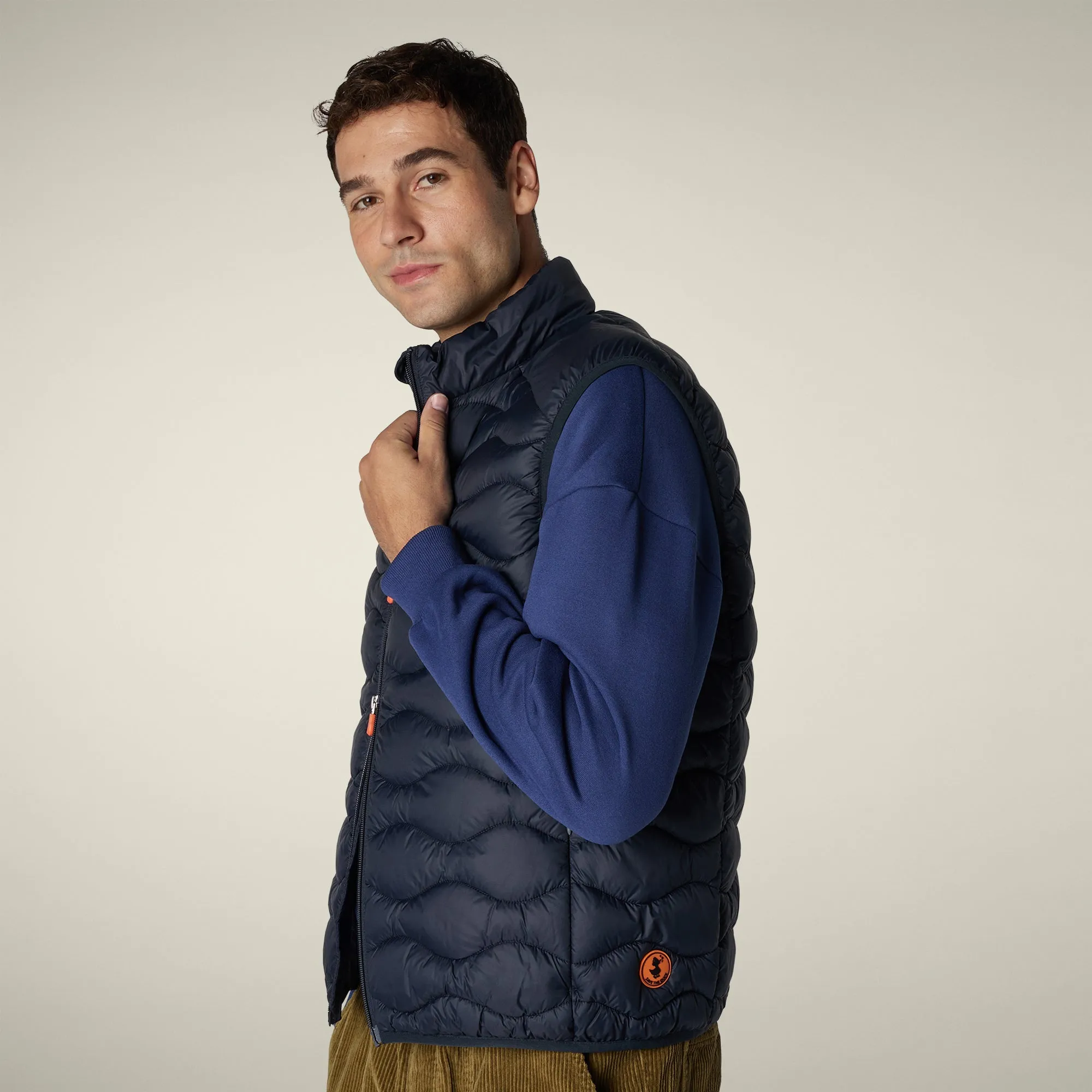 Men's Puffer Vest Tide in blue black sold by Save The Duck product image thumbnail 4