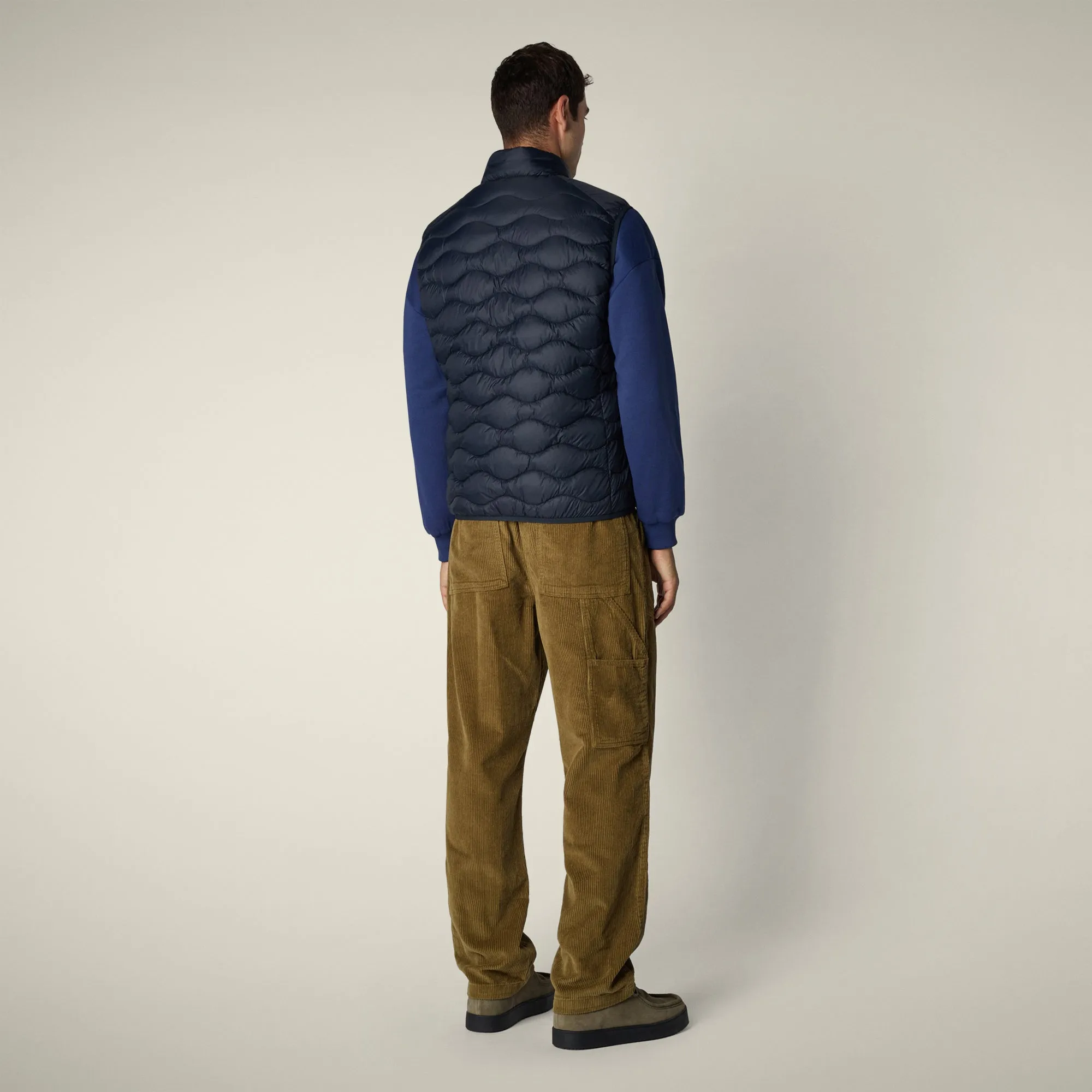Men's Puffer Vest Tide in blue black sold by Save The Duck product image thumbnail 3