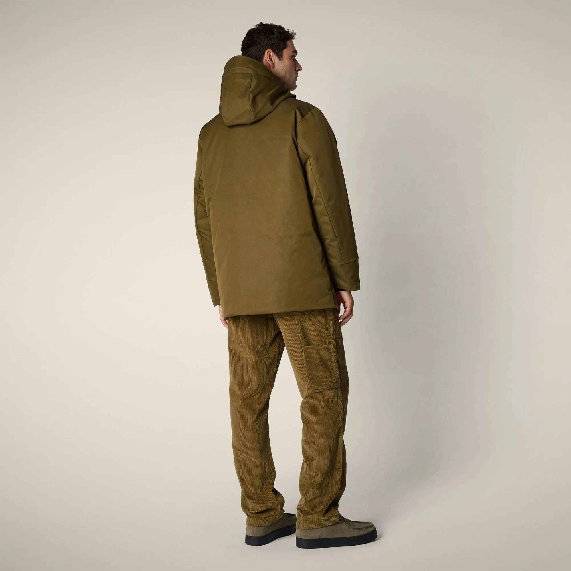 Men's Parka Nicolas in Bark Green sold by Save The Duck product image thumbnail 3