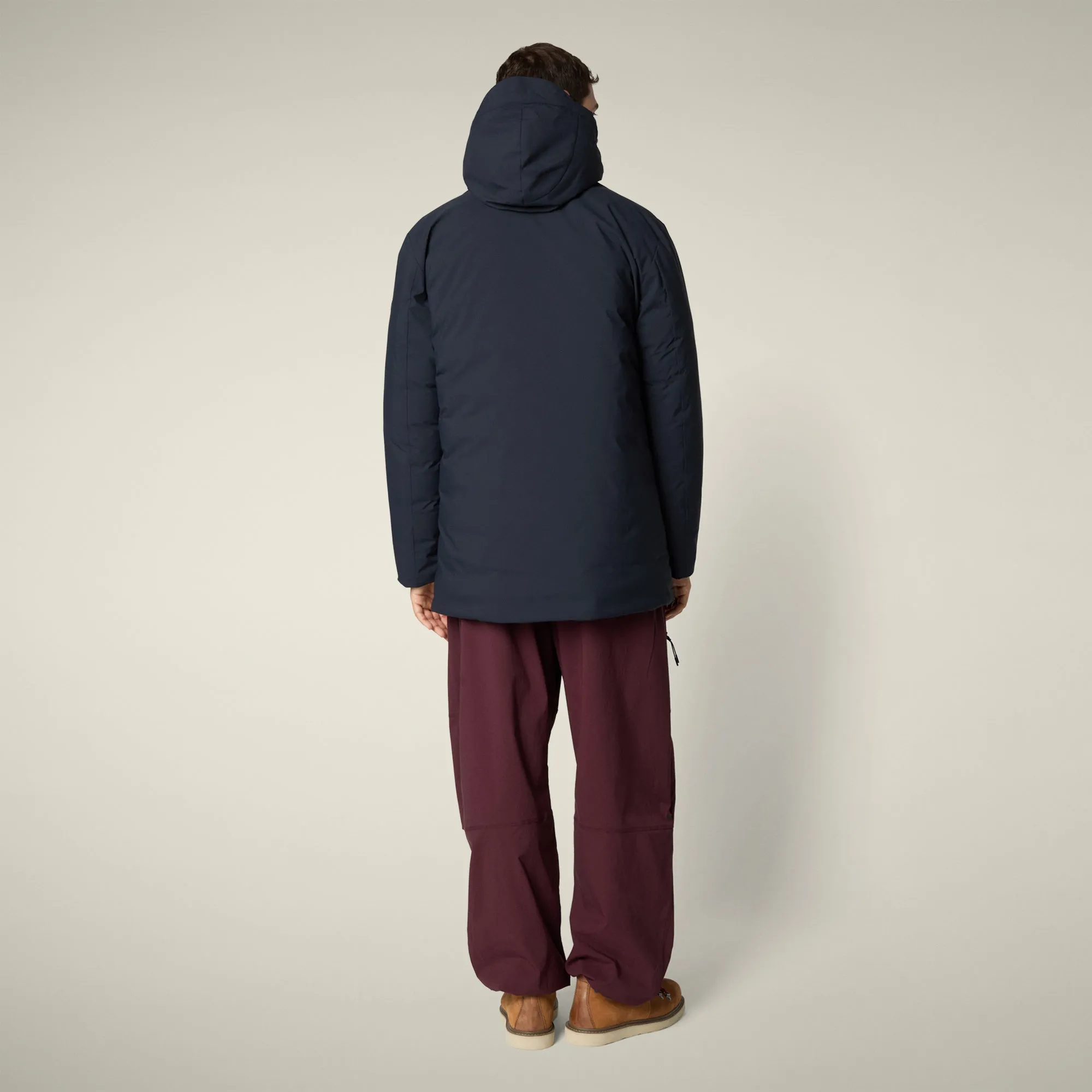 Men's Coat Sesle in Blue Black sold by Save The Duck product image thumbnail 3