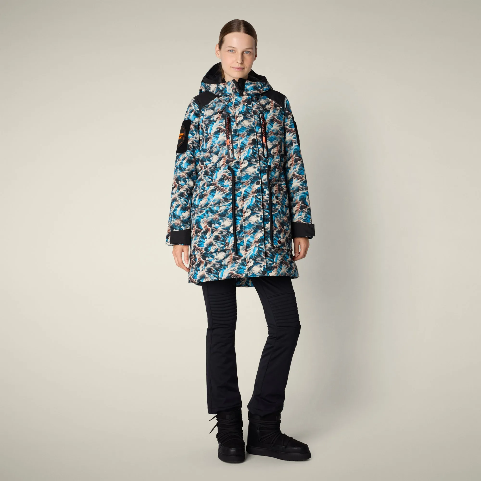 Women's Winter Parka Annapurna With Mountain-View Print sold by Save The Duck product image thumbnail 2