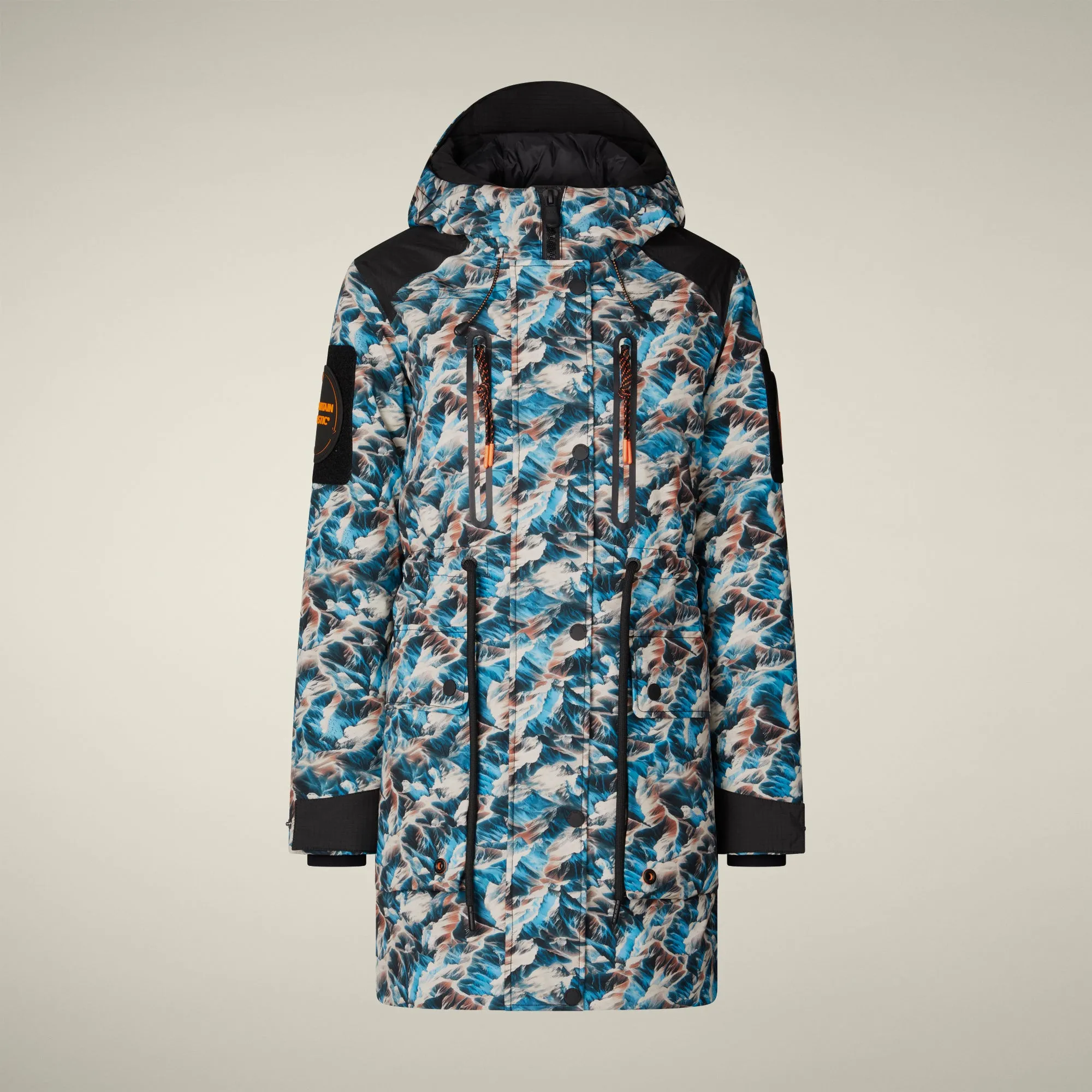 Women's Winter Parka Annapurna With Mountain-View Print sold by Save The Duck product image thumbnail 5