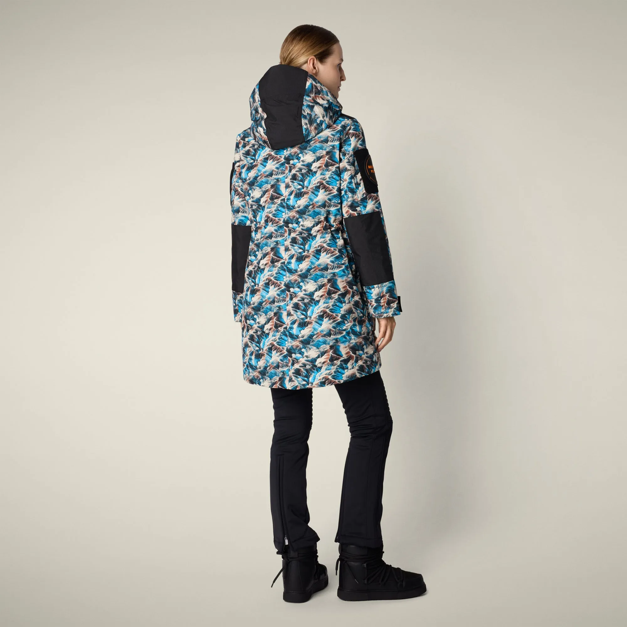 Women's Winter Parka Annapurna With Mountain-View Print sold by Save The Duck product image thumbnail 3