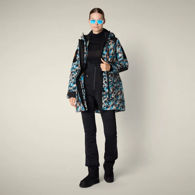 Women's Winter Parka Annapurna With Mountain-View Print sold by Save The Duck