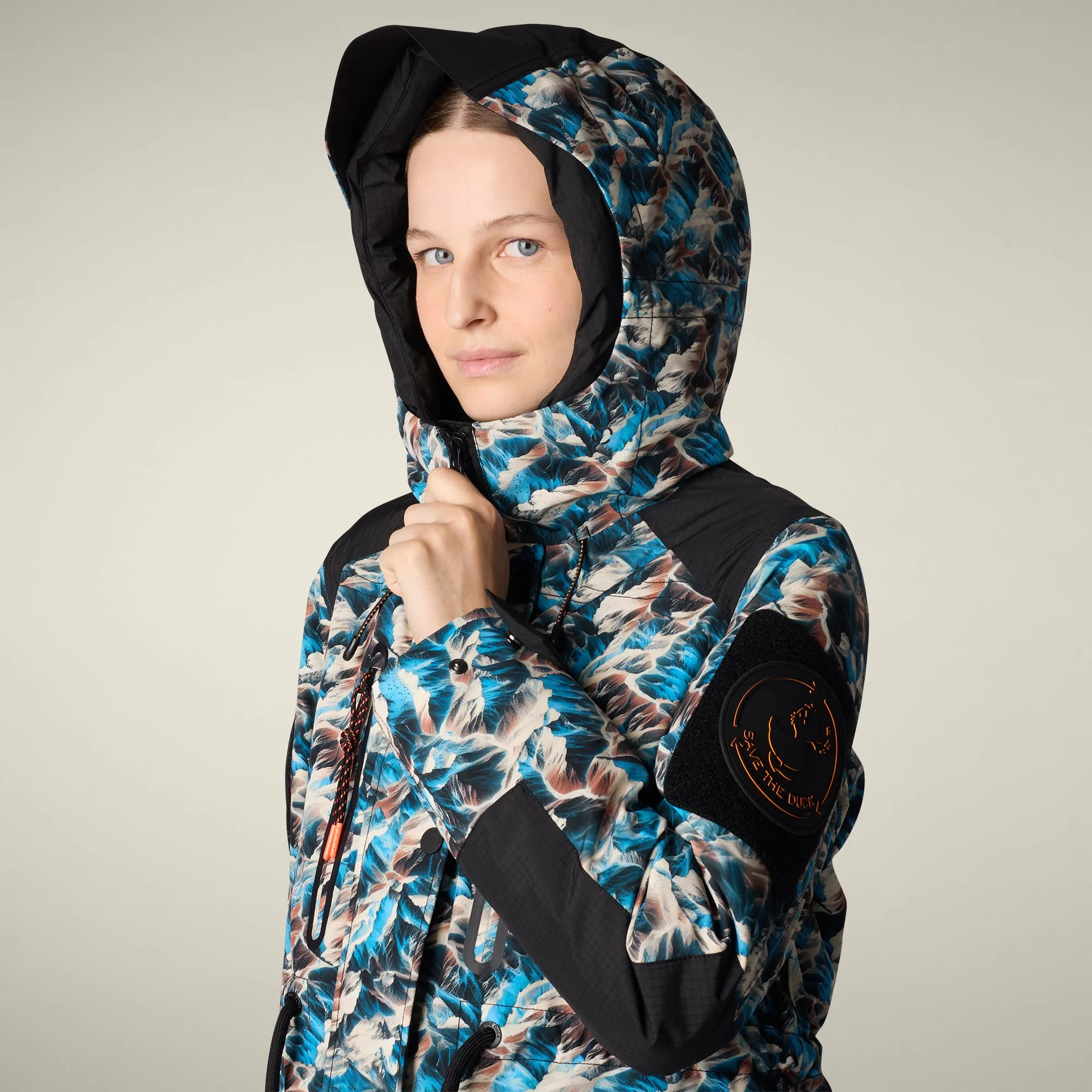 Women's Winter Parka Annapurna With Mountain-View Print sold by Save The Duck product image thumbnail 4