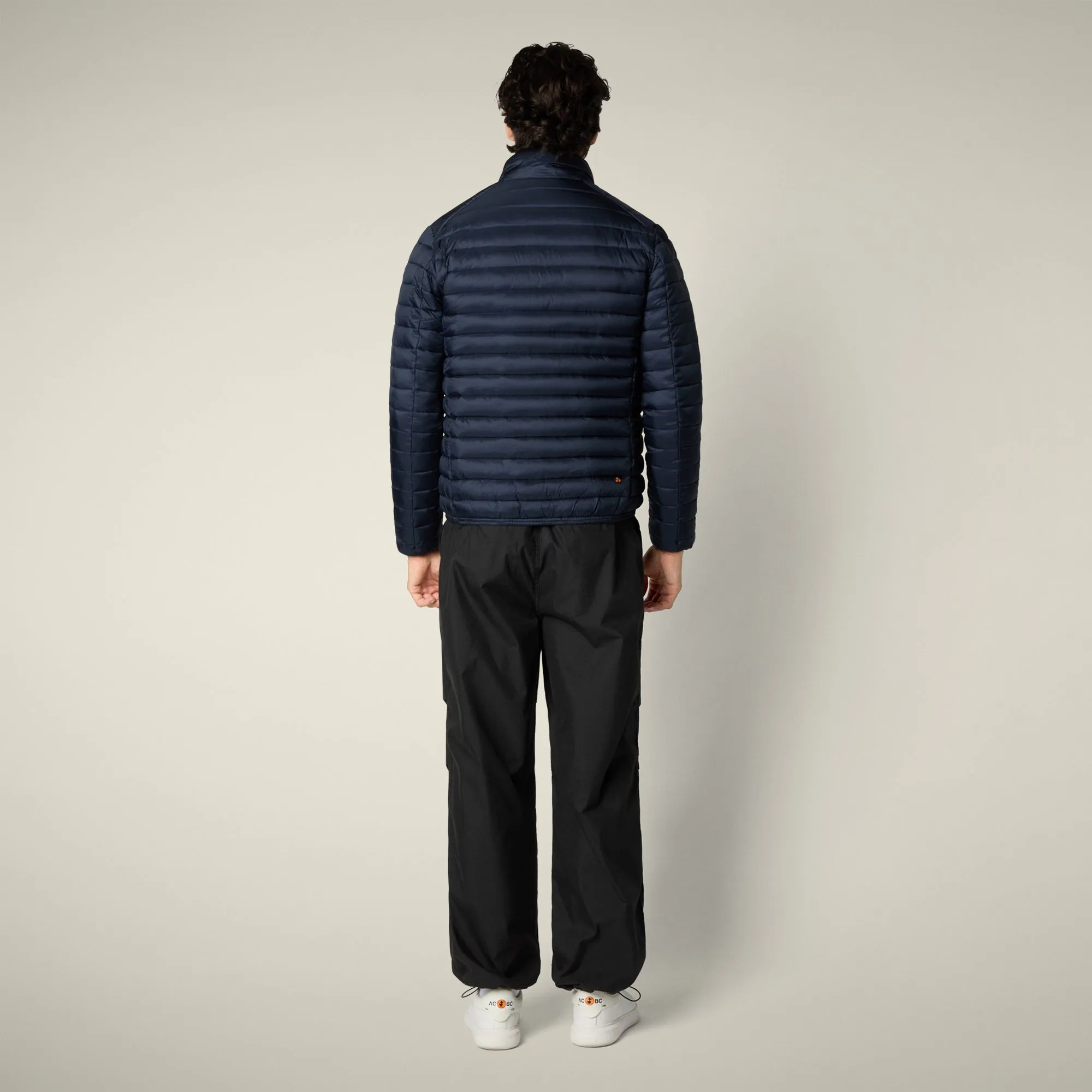 Men's animal free puffer jacket Cyrion in navy blue sold by Save The Duck product image thumbnail 3