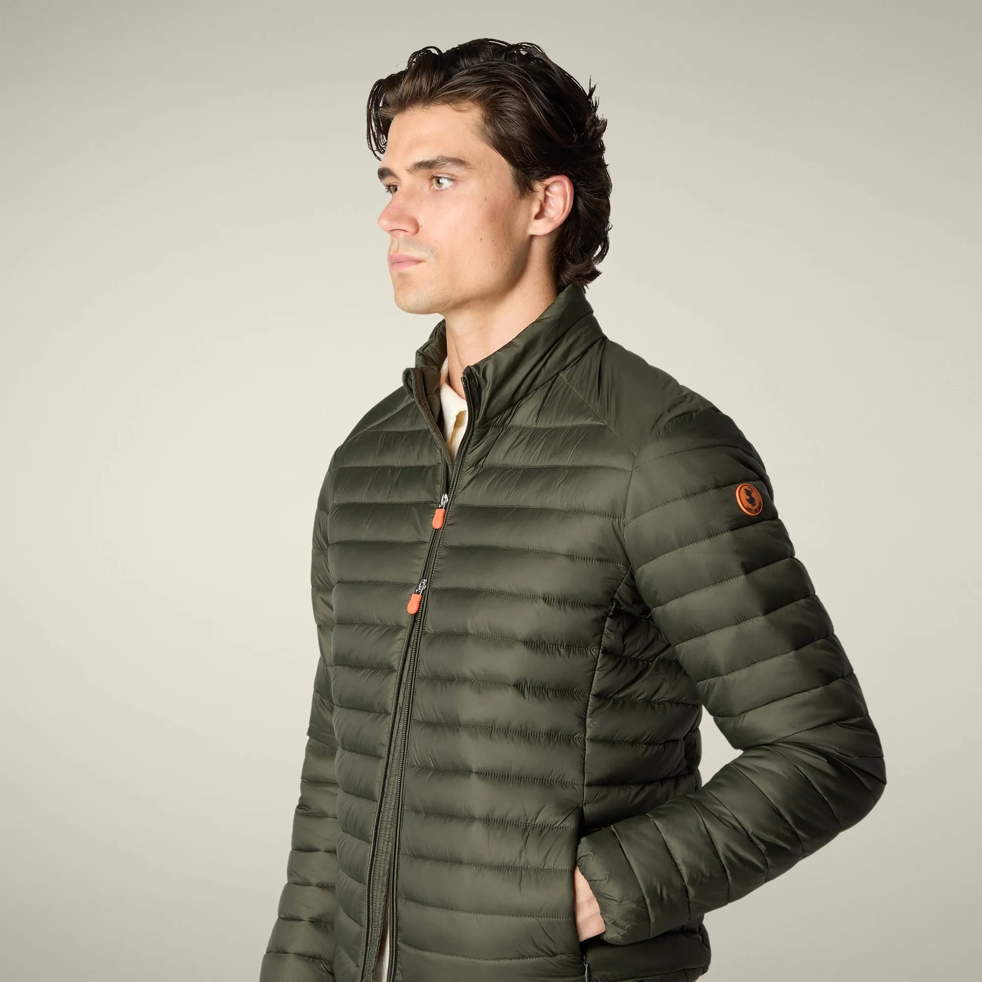 Men's Animal free puffer Jacket Alexander in Land Green sold by Save The Duck product image thumbnail 4