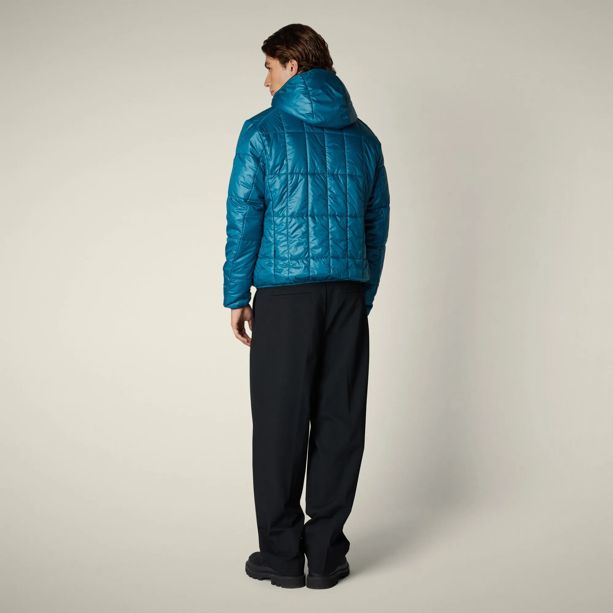Men's Animal free puffer Jacket floyd in horizon blue sold by Save The Duck product image thumbnail 3