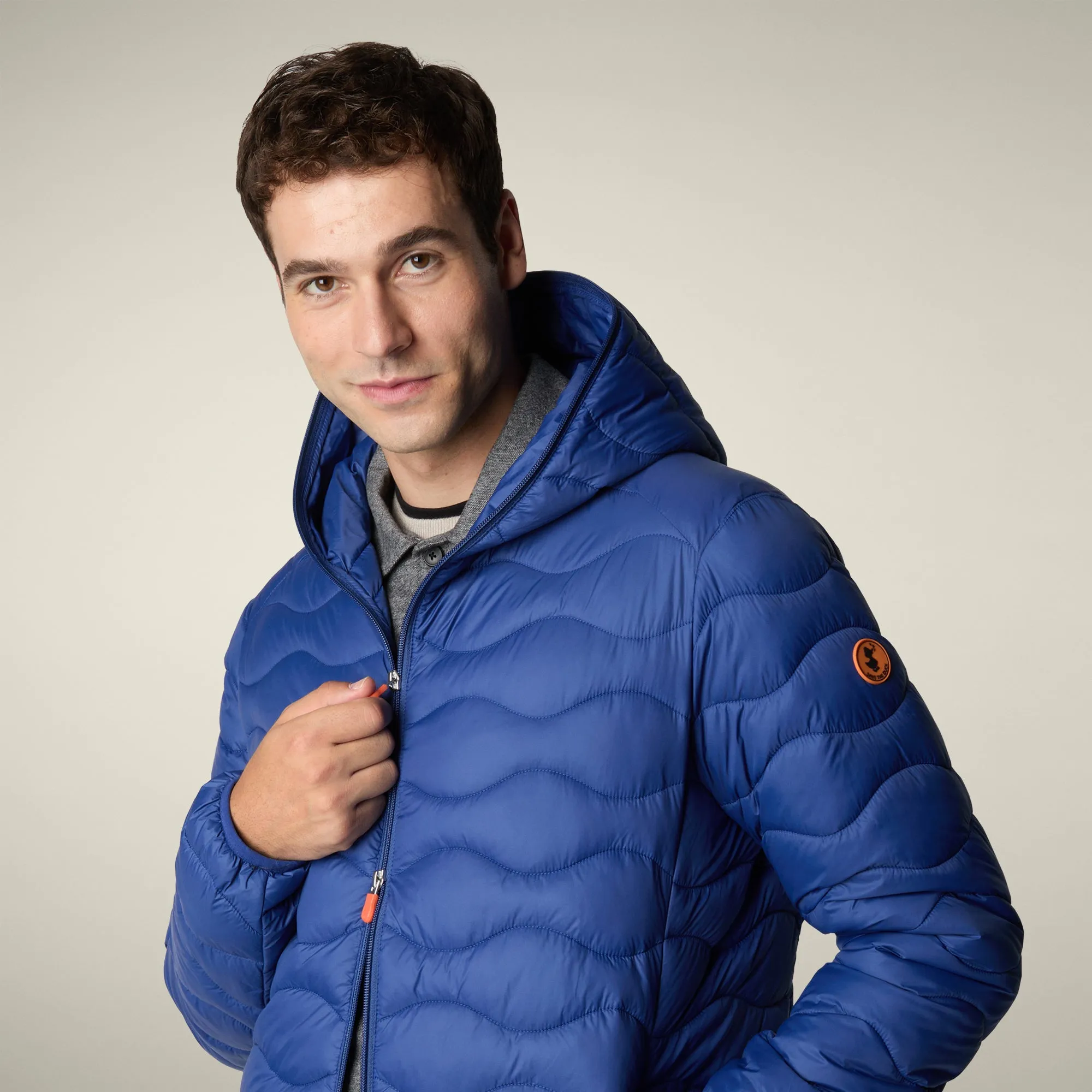 Men's Animal free puffer Jacket Reef in Eclipse Blue sold by Save The Duck product image thumbnail 4