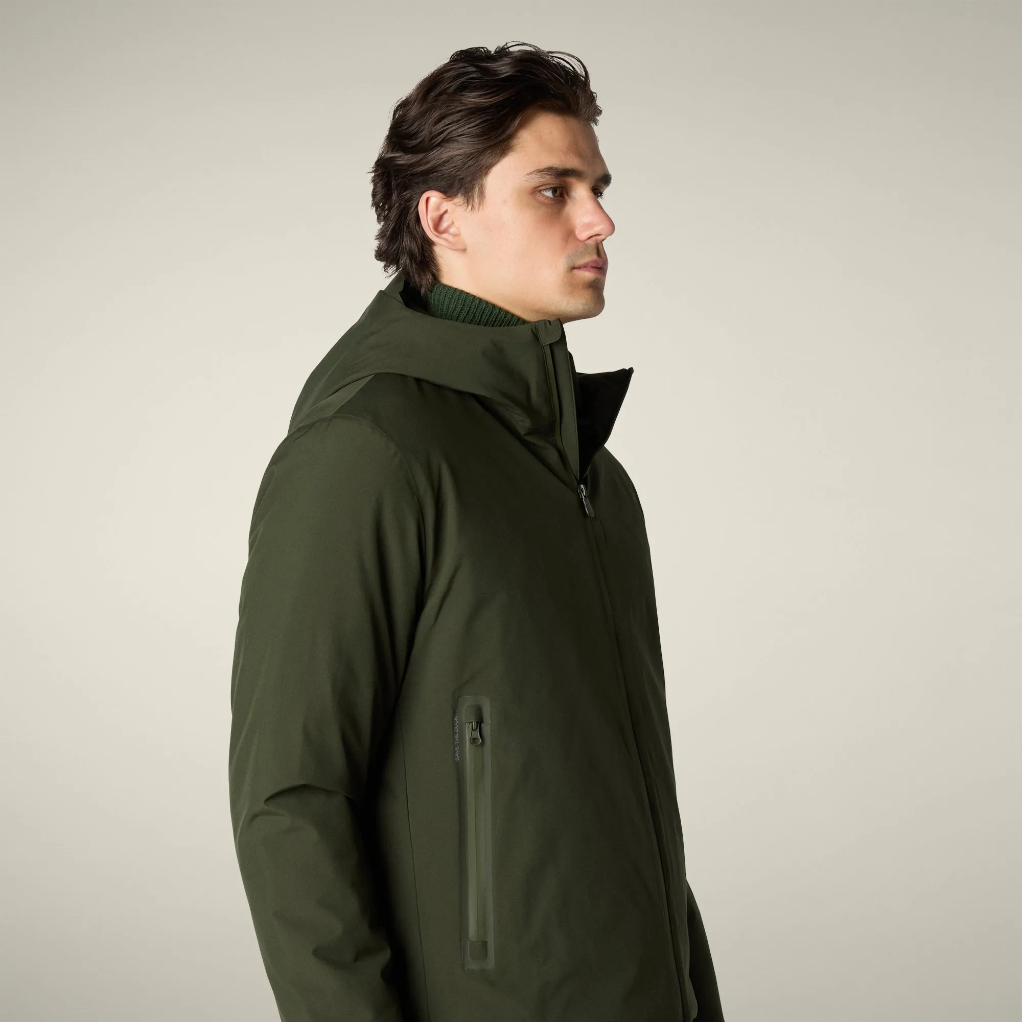 Men's Rain Jacket Flynn in Land Green sold by Save The Duck product image thumbnail 4