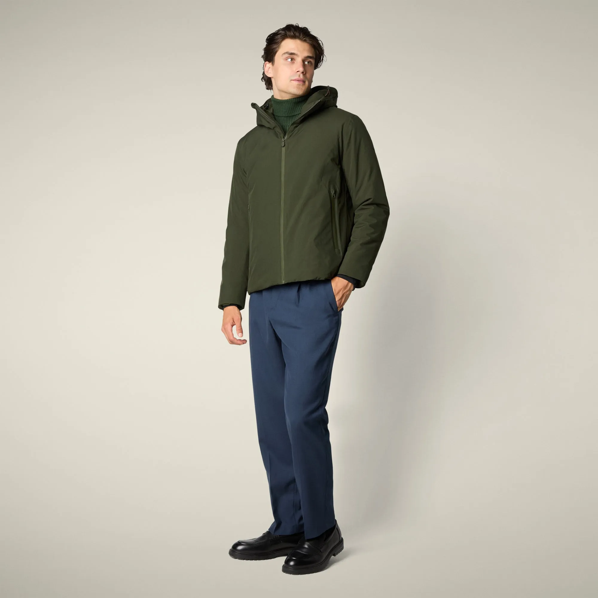 Men's Rain Jacket Flynn in Land Green sold by Save The Duck product image thumbnail 2