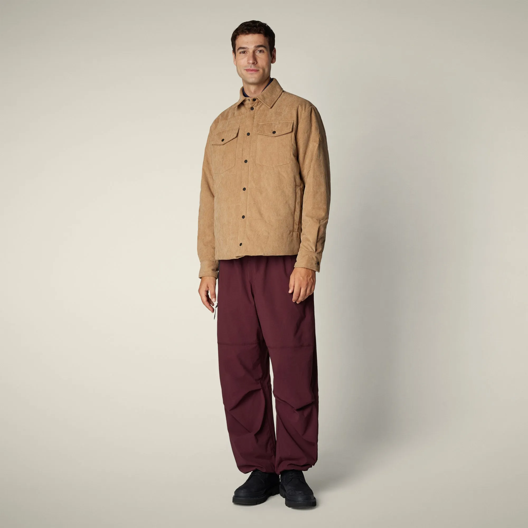 Men's animal free puffer jacket magnus in biscuit beige sold by Save The Duck product image thumbnail 2