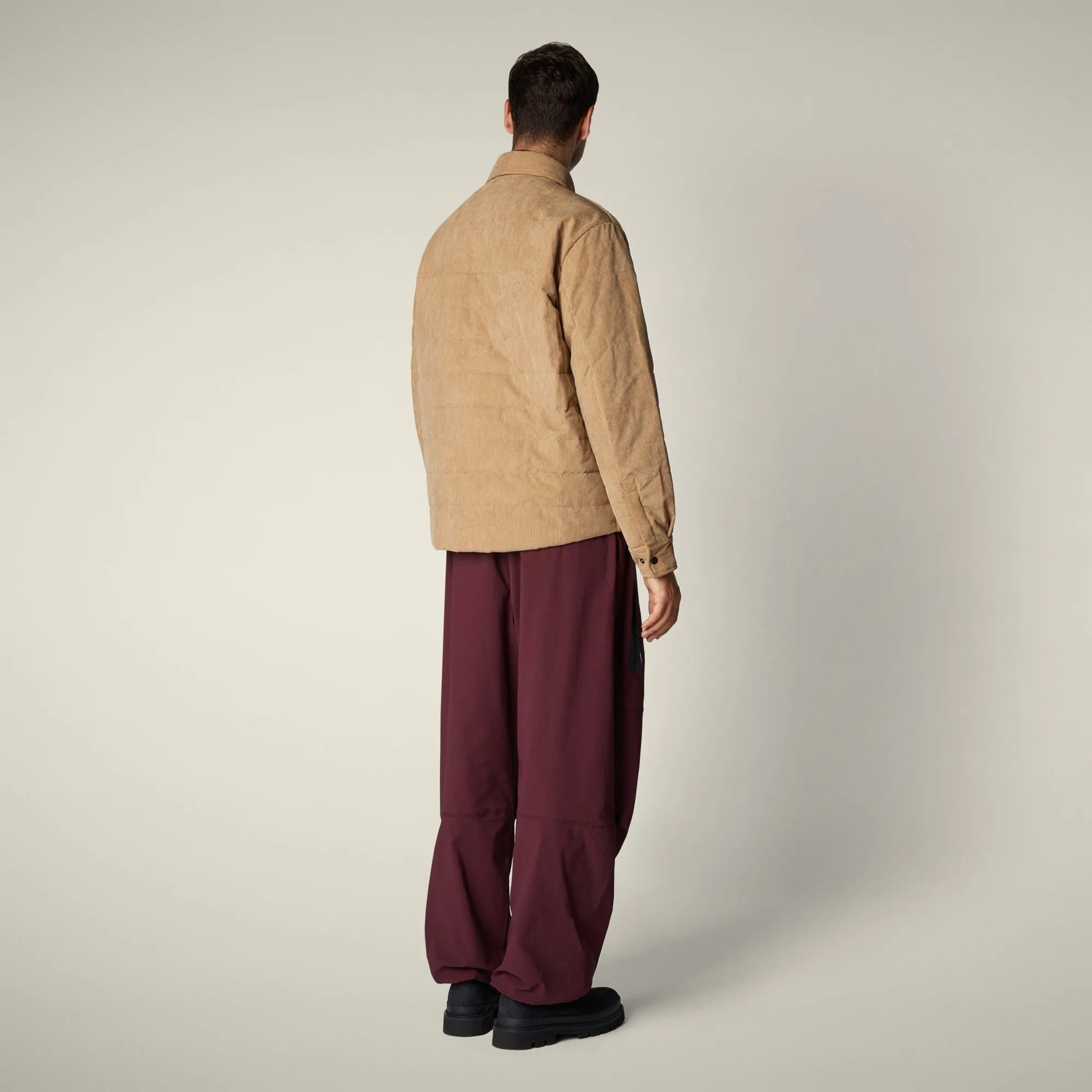 Men's animal free puffer jacket magnus in biscuit beige sold by Save The Duck product image thumbnail 3