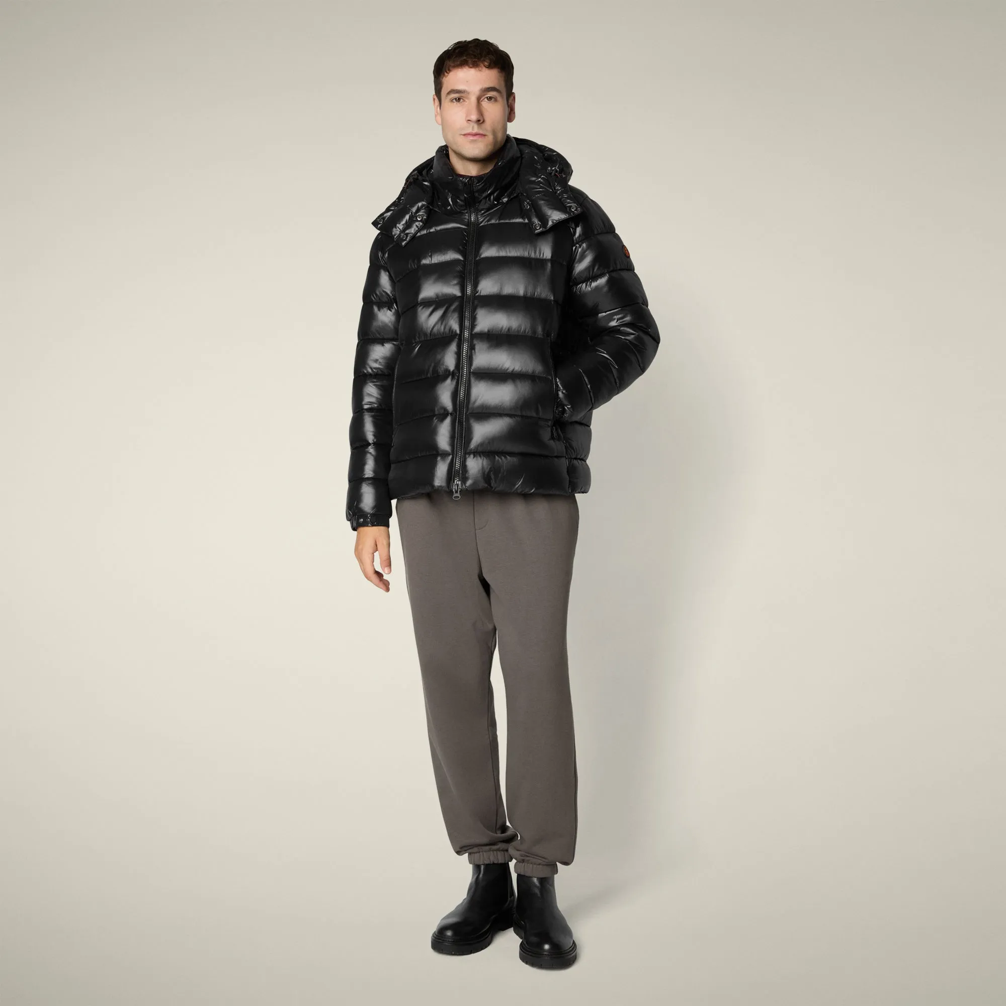 Men's Puffer Jacket Florian in Black sold by Save The Duck product image thumbnail 2