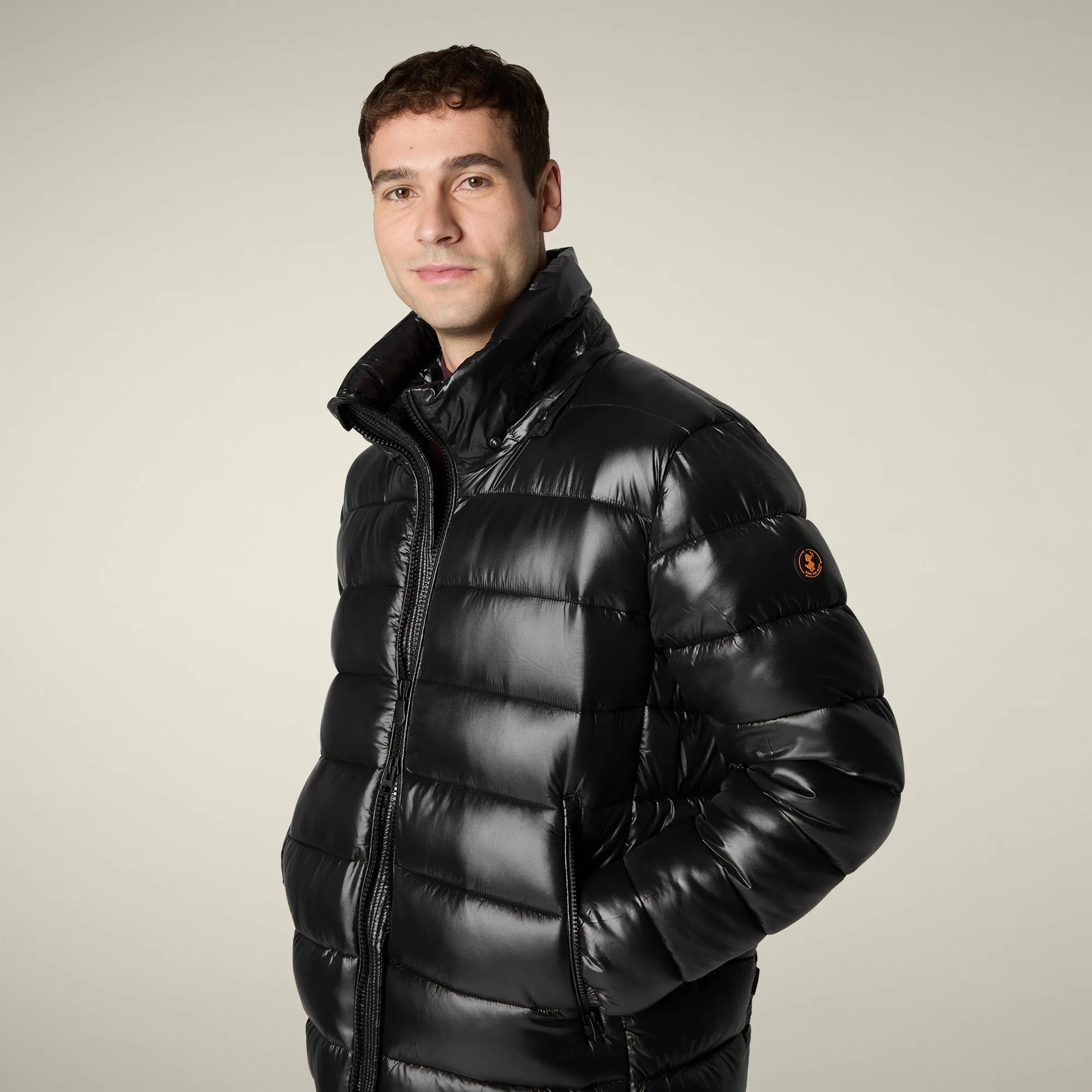 Men's Puffer Jacket Florian in Black sold by Save The Duck product image thumbnail 4