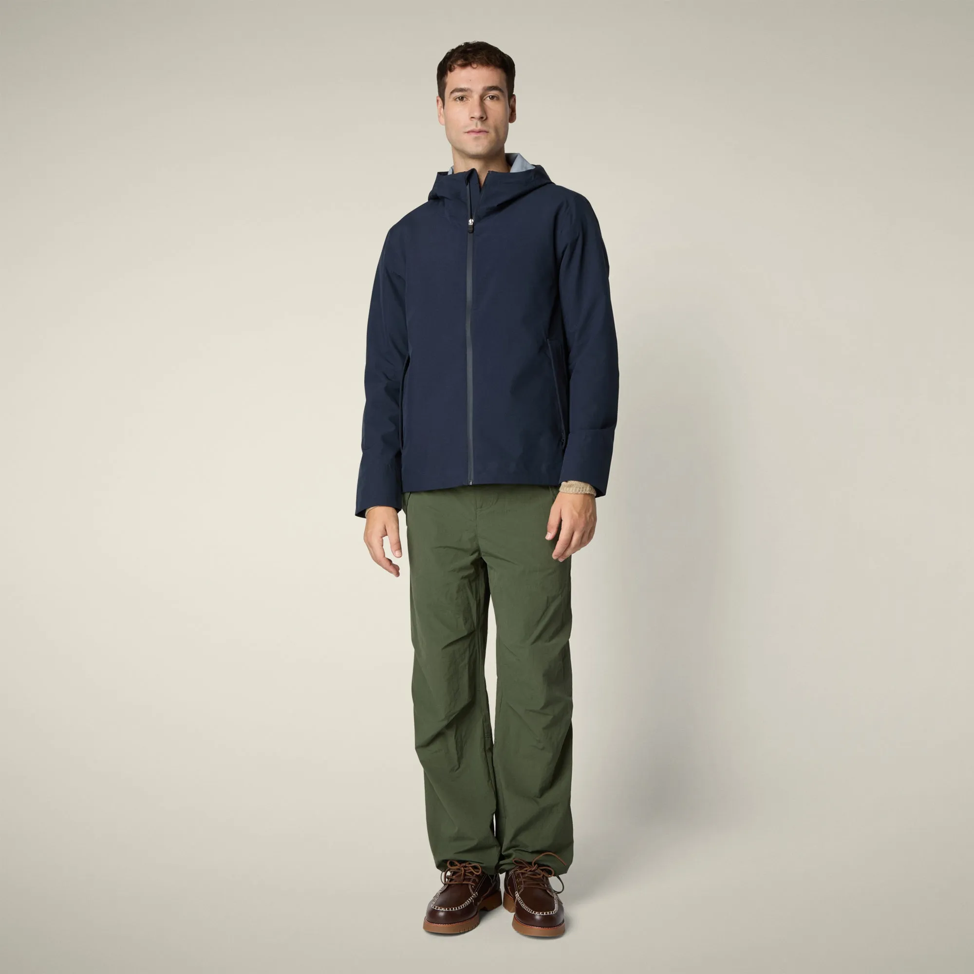 Men's Rain Jacket Jari in Blue Black sold by Save The Duck product image thumbnail 2