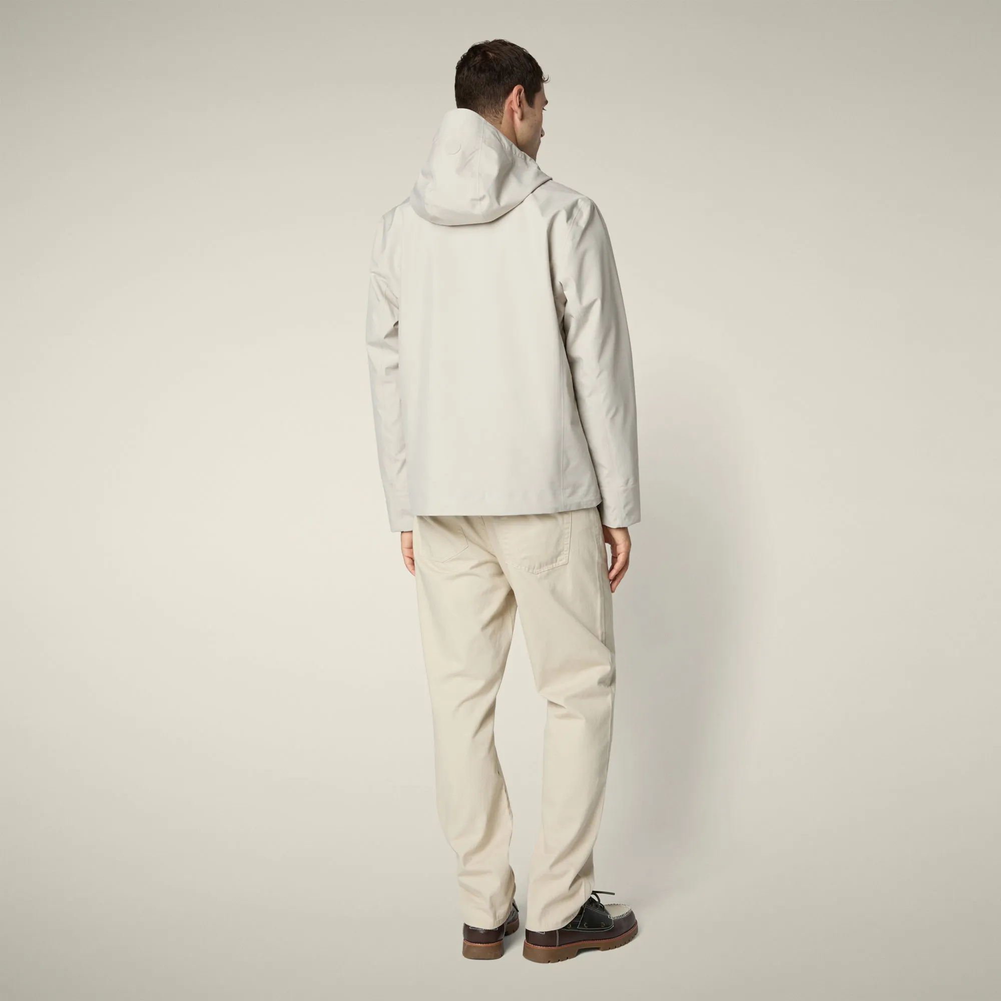 Men's Rain Jacket Jari in Rainy Beige sold by Save The Duck product image thumbnail 3