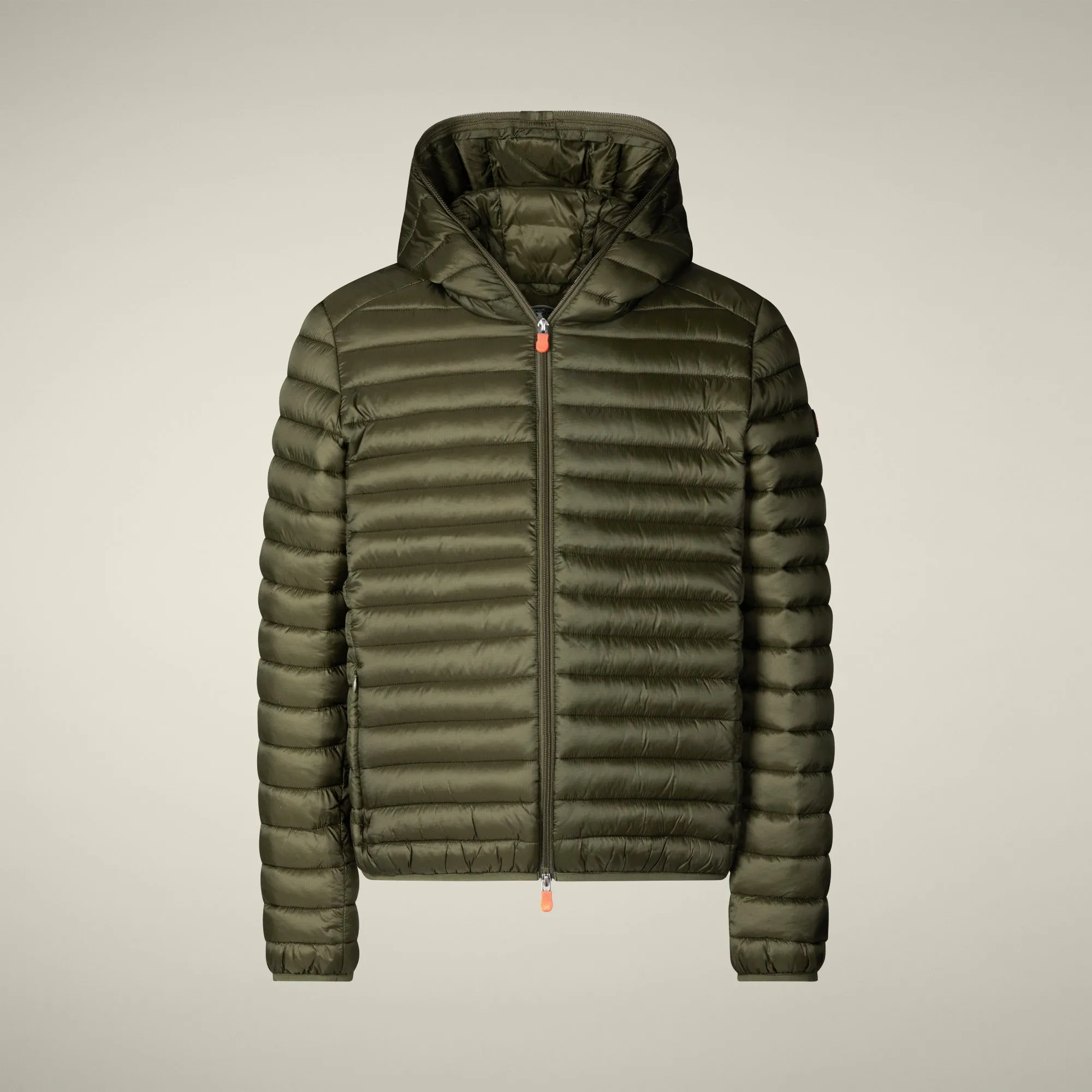 Men's Animal free puffer Jacket Devon in Dusty Olive sold by Save The Duck product image thumbnail 5