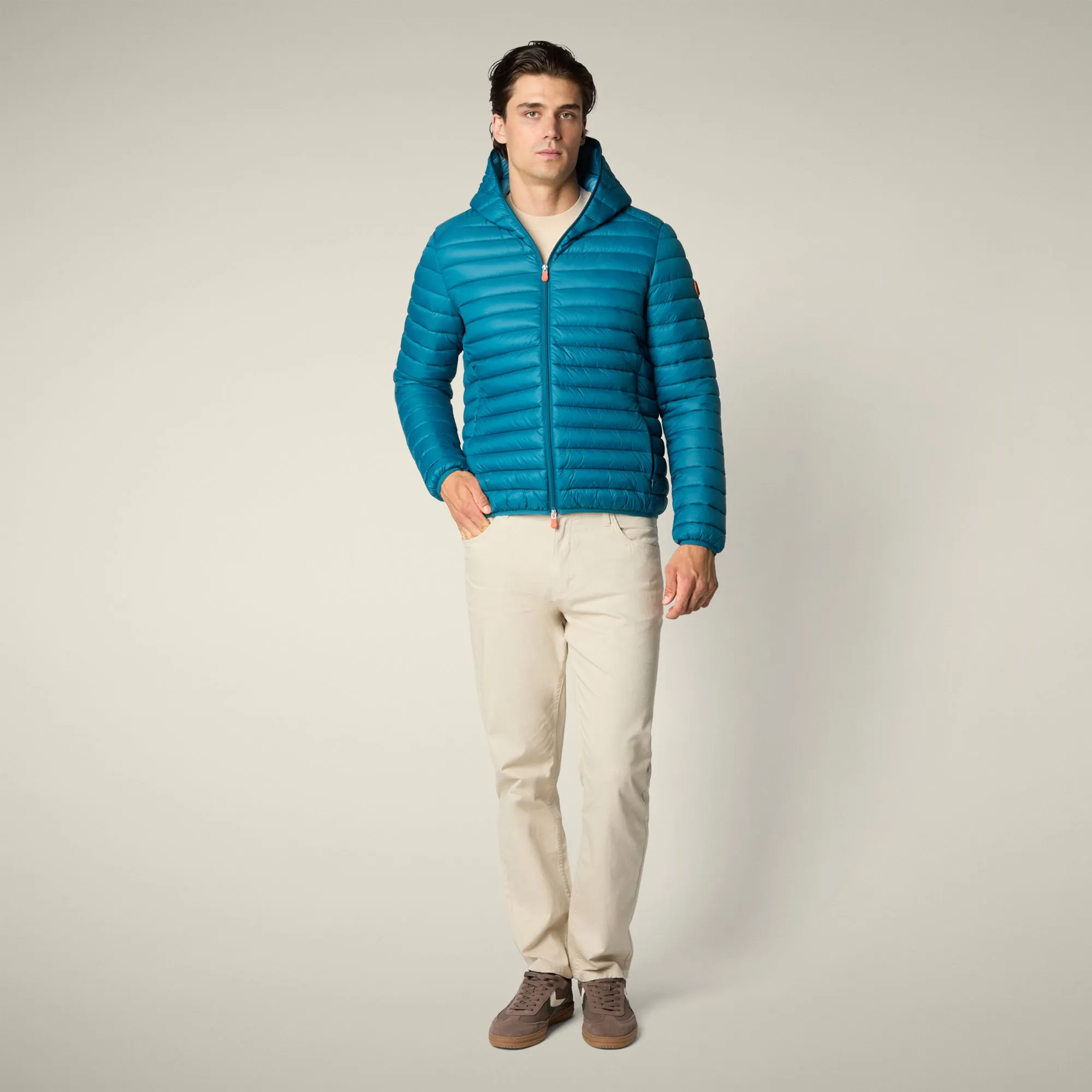 Men's Animal free puffer Jacket Donald in Horizon Blue sold by Save The Duck product image thumbnail 2